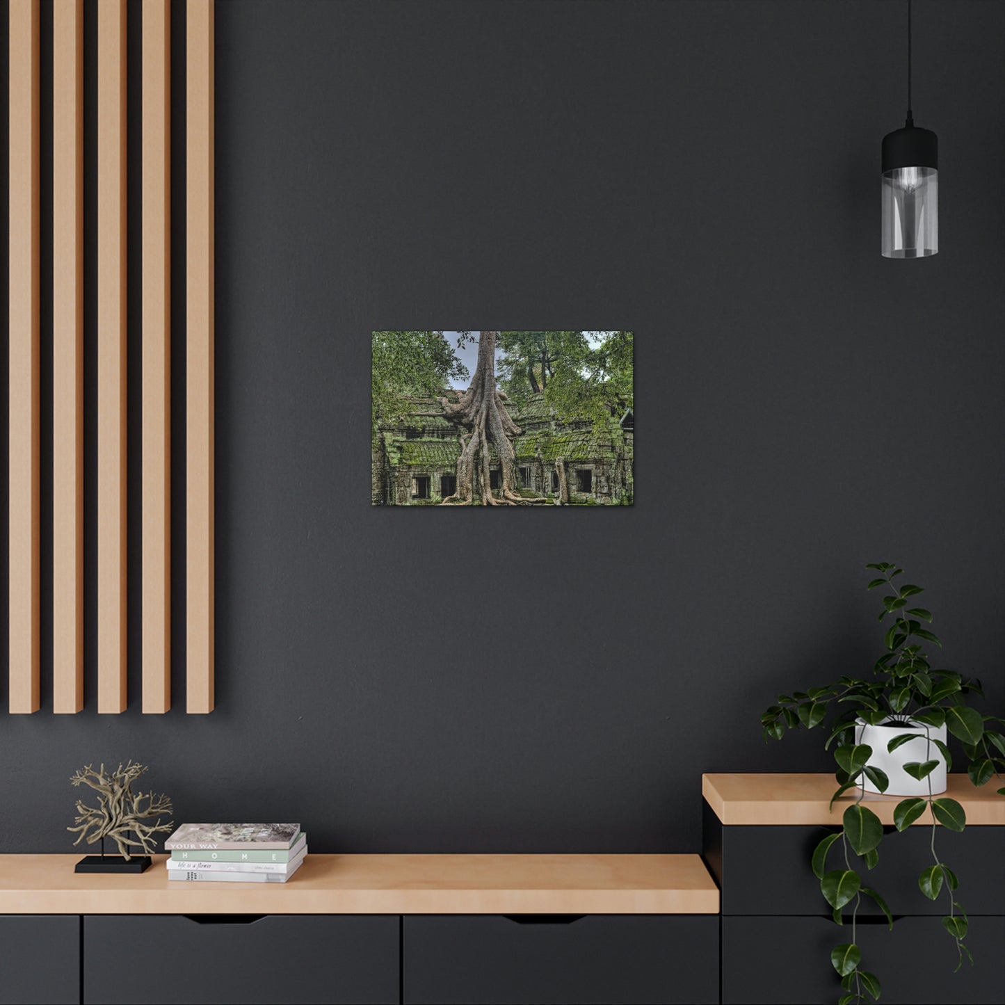 Jungle Temple - nature, trees Canvas Gallery Wraps