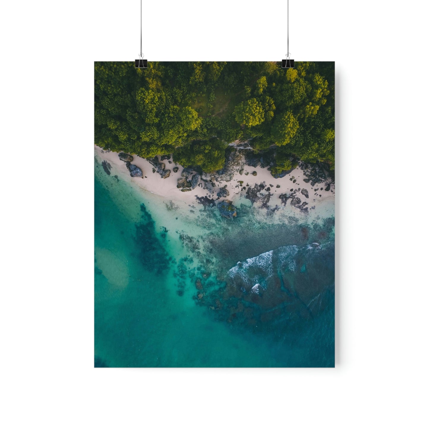 Scenic Beach Waves Premium Matte Poster