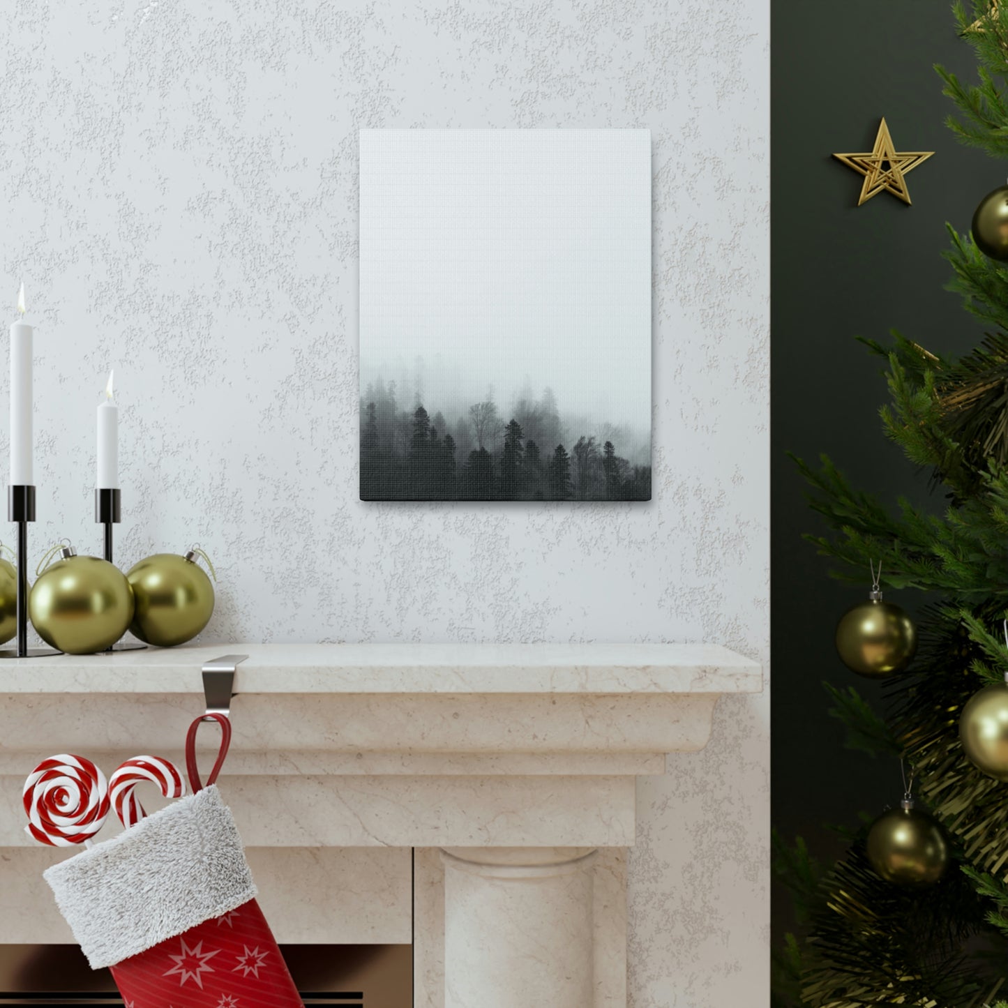 B&W Forest - Canvas Gallery Wraps