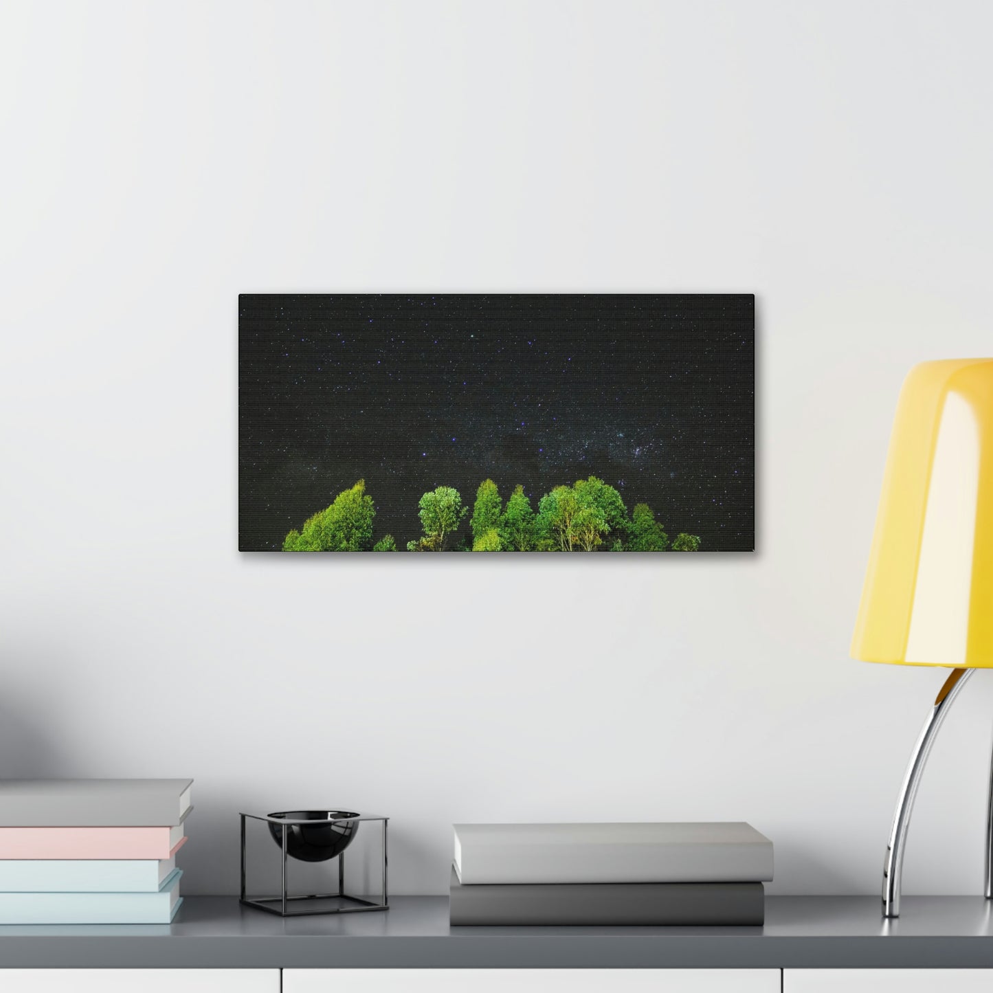 Starry Forest - Star, Forest, Nature - Canvas Gallery Wraps