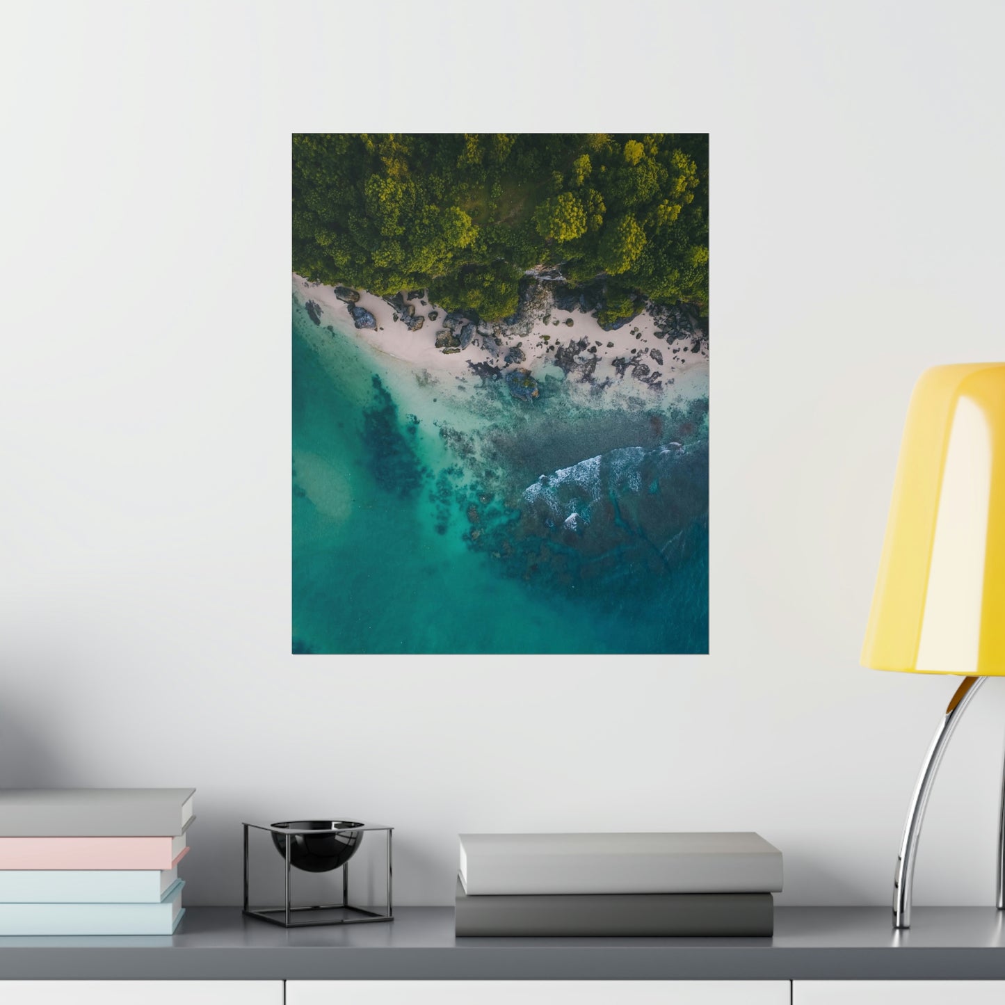Scenic Beach Waves Premium Matte Poster