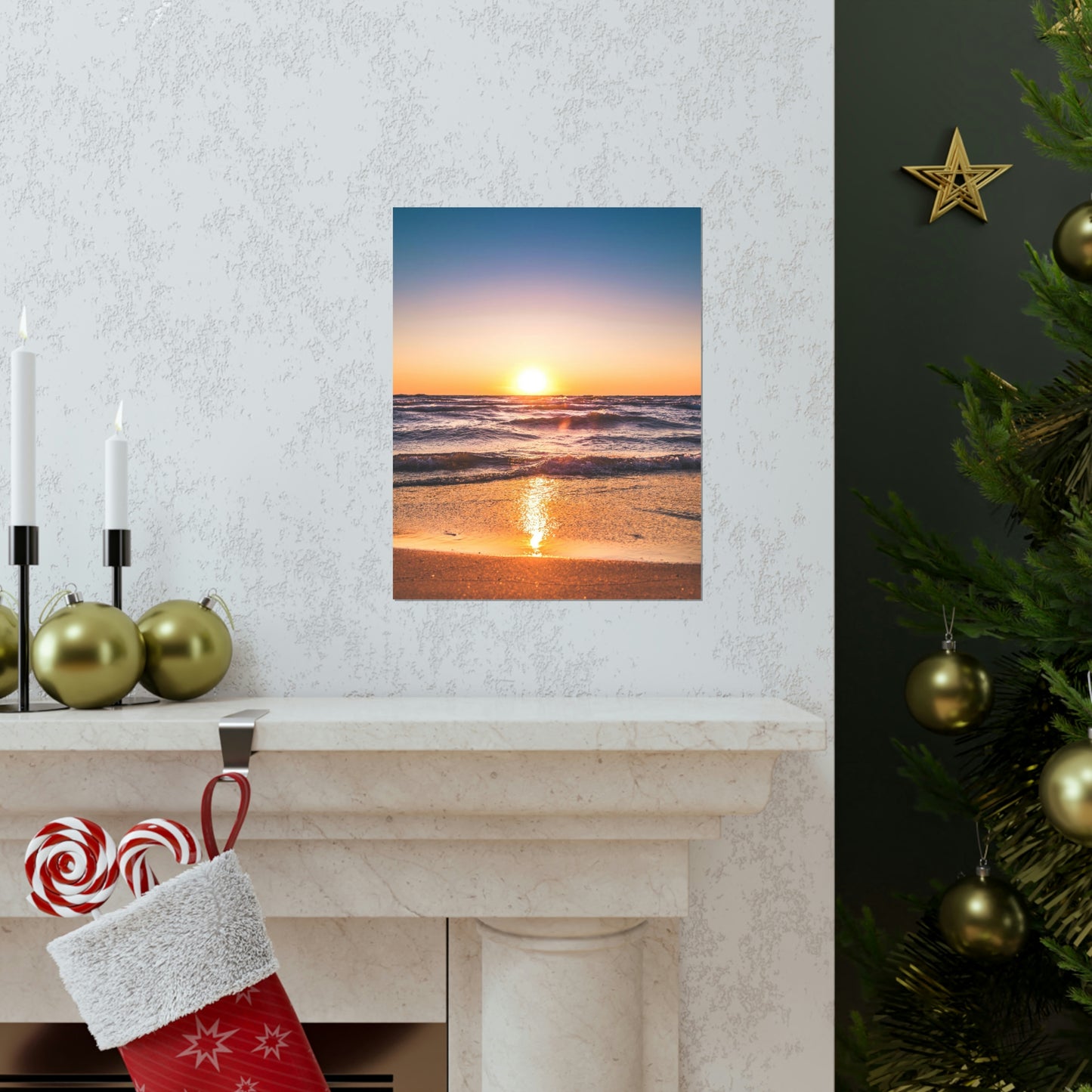 Beach Sunset Premium Matte Vertical Posters