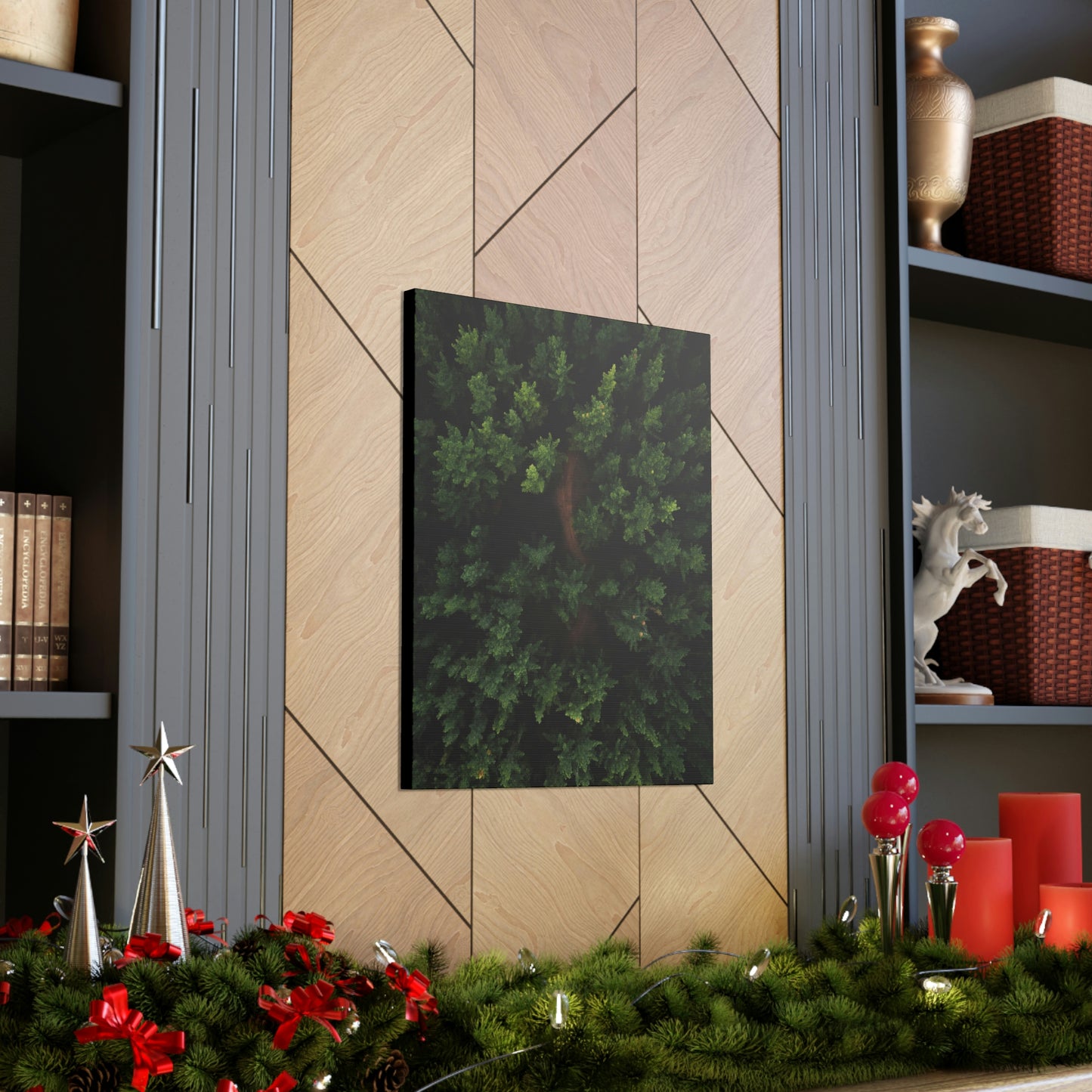 Forest eagle-view - Canvas Gallery Wraps