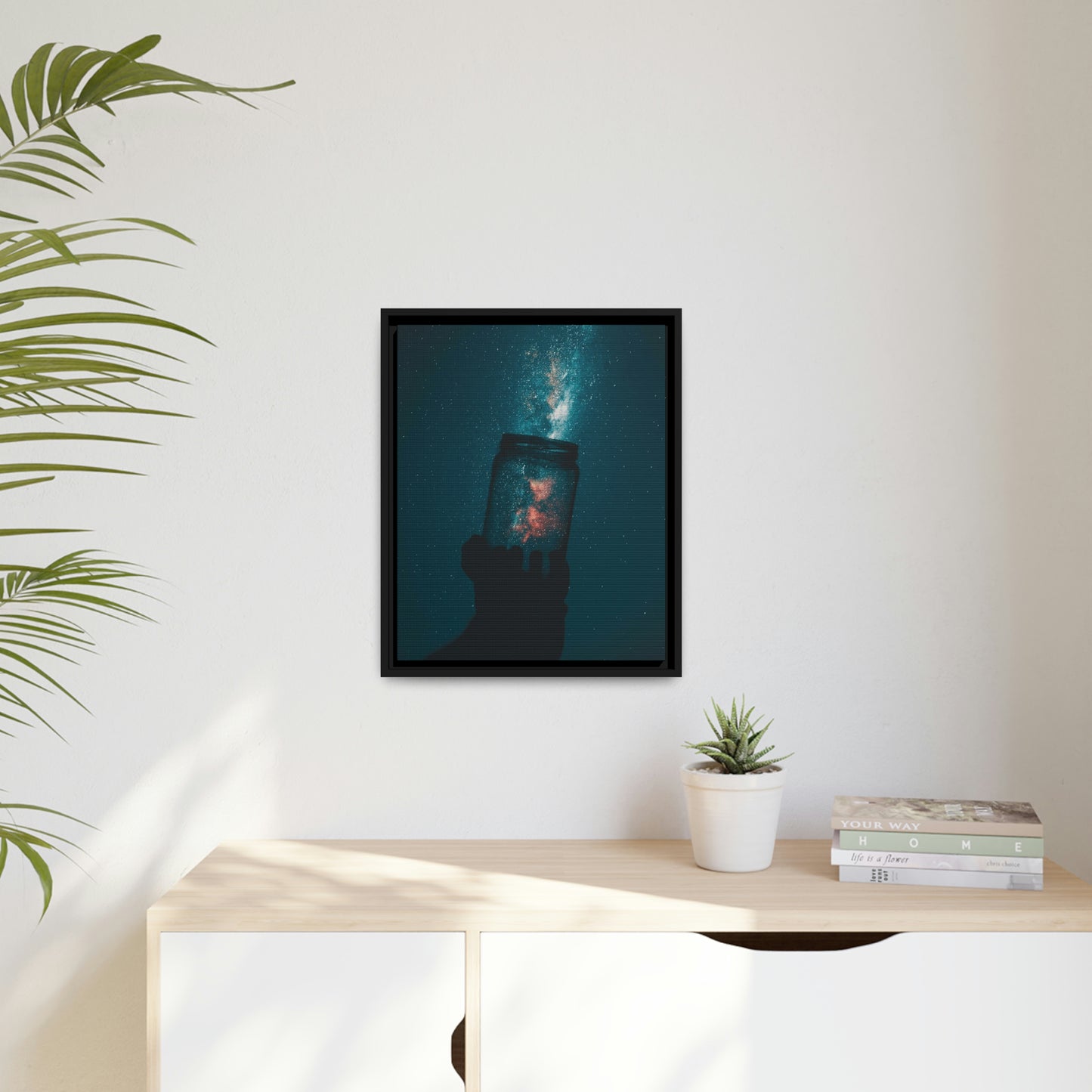 Star Catcher - Matte Canvas, Black Frame