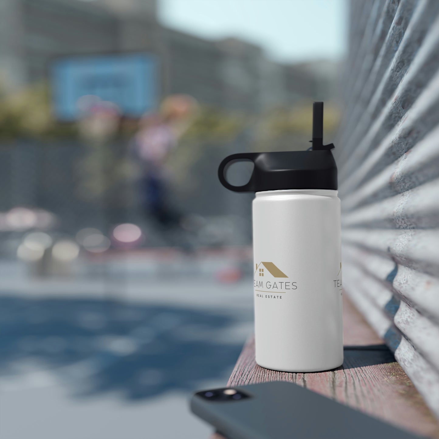 Team Gates - Stainless Steel Water Bottle, Standard Lid