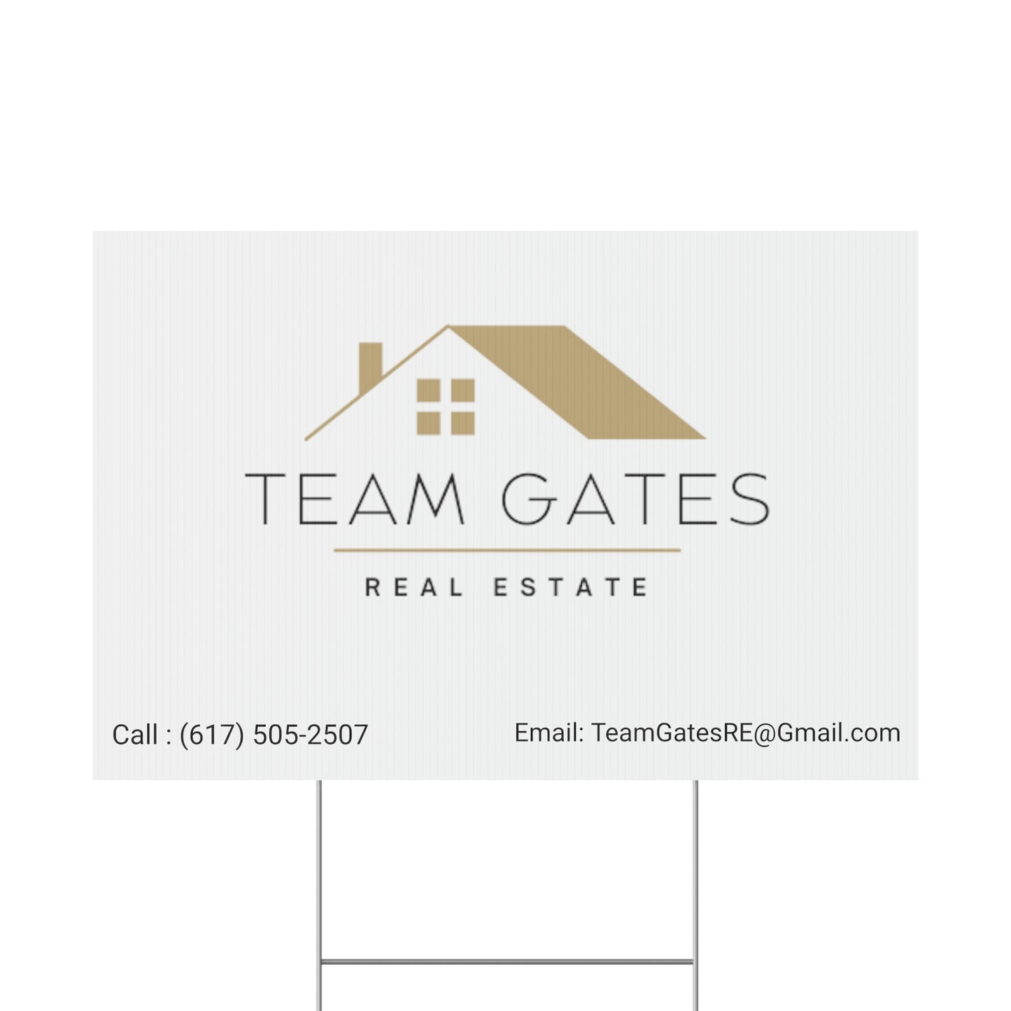 Team Gates - Plastic Yard Sign
