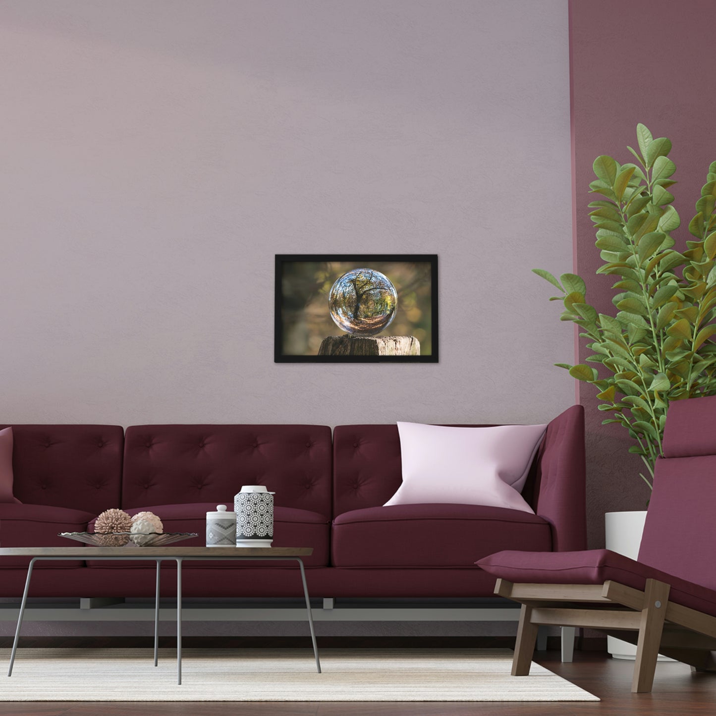 Forest Globe - Framed Poster, Horizontal