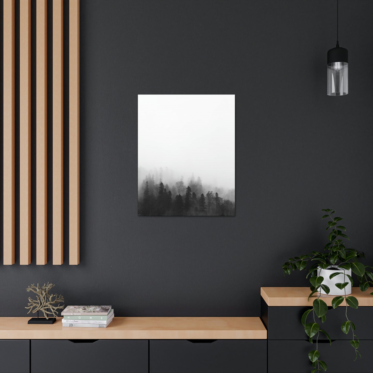 B&W Forest - Canvas Gallery Wraps