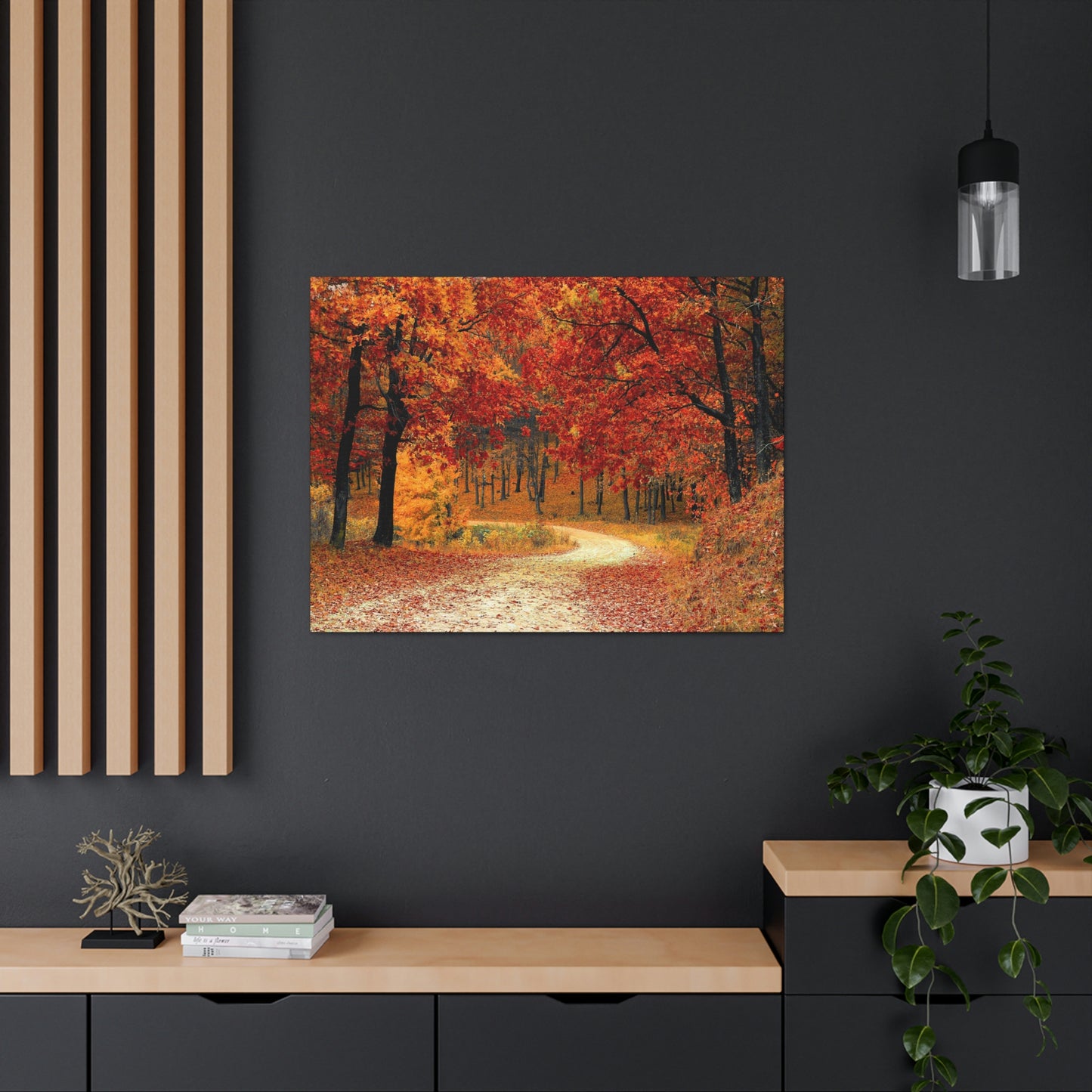 Fall Trail - Foliage forest - Canvas Gallery Wraps