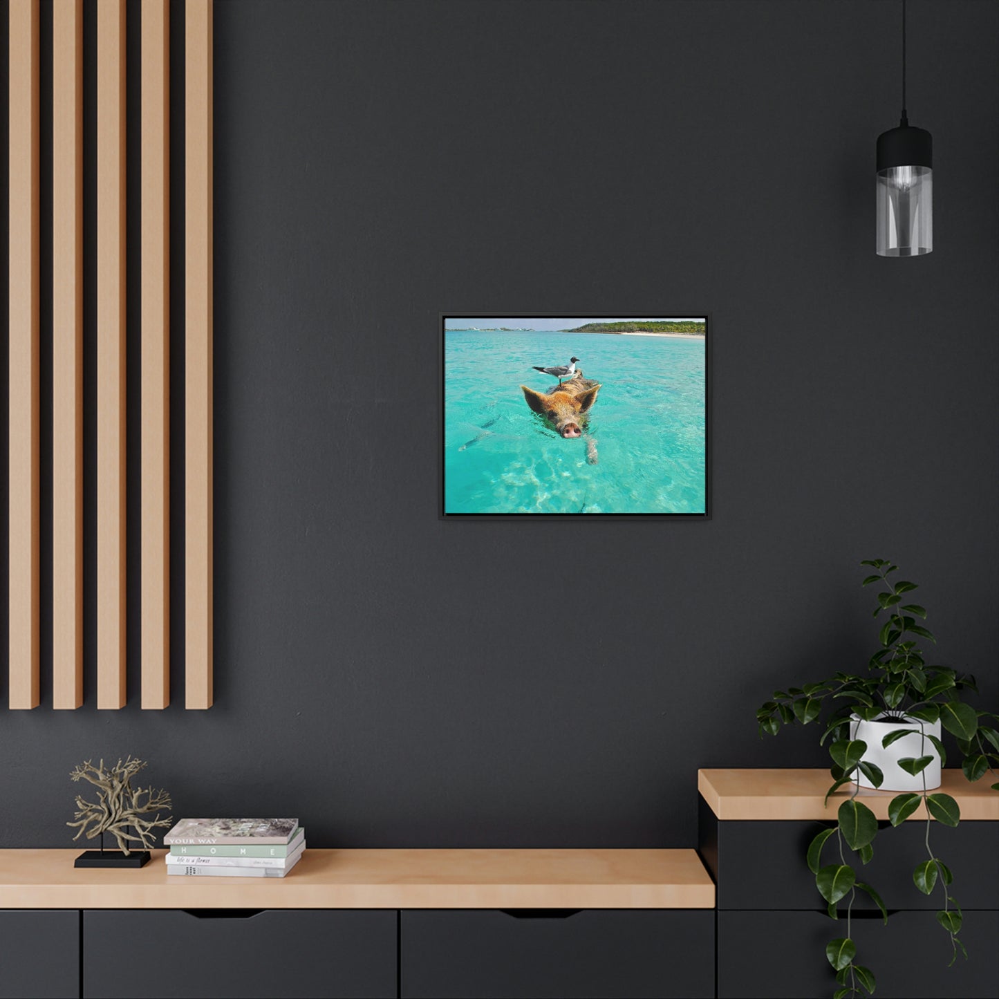 Ocean hog - Gallery Canvas Wraps, Horizontal Frame