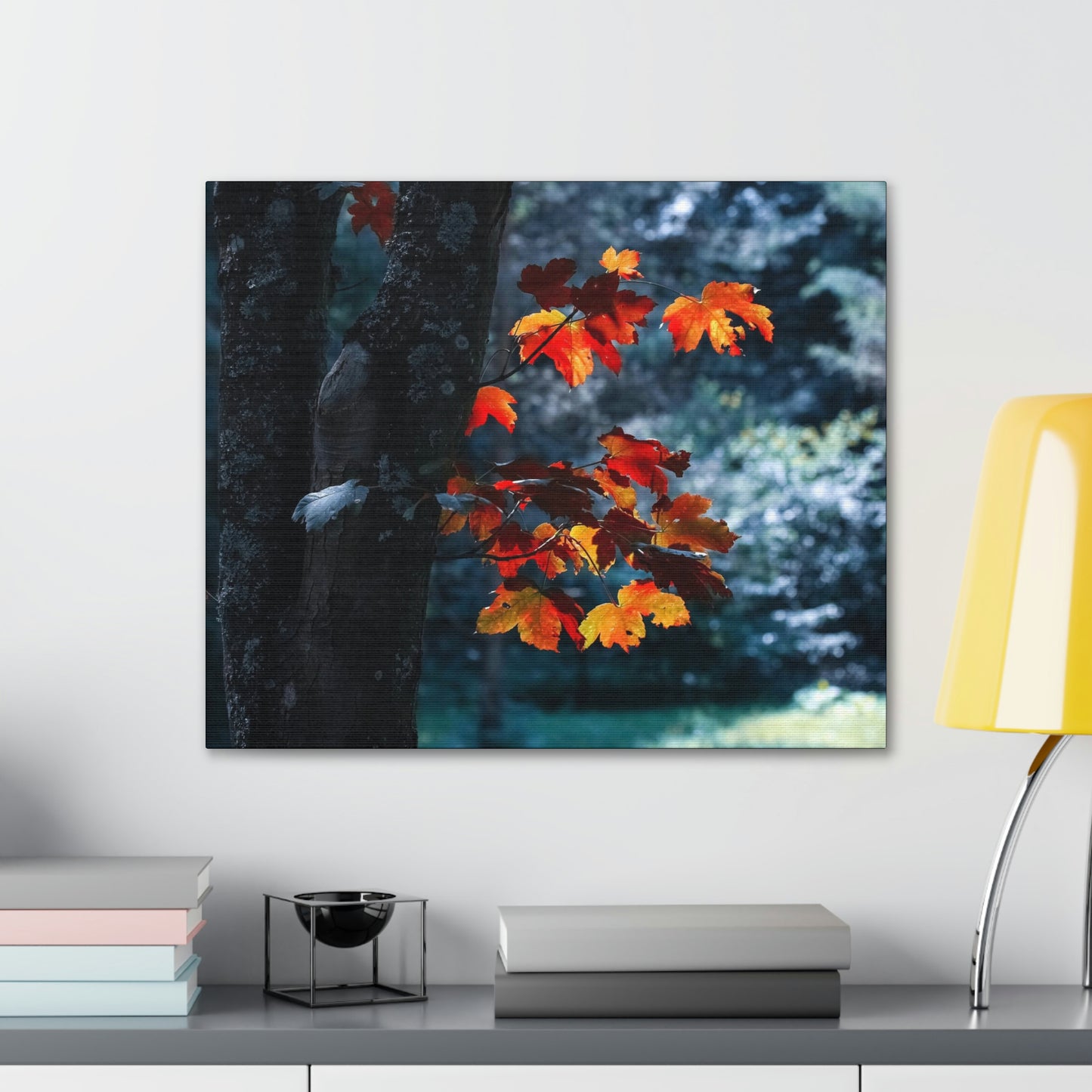 The last Leaves, Fall, Foliage, Nature, Forest - Canvas Gallery Wraps