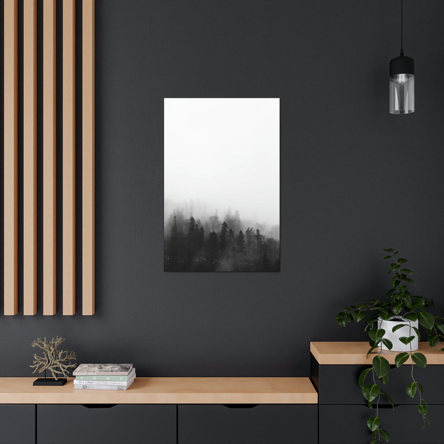 B&W Forest - Canvas Gallery Wraps