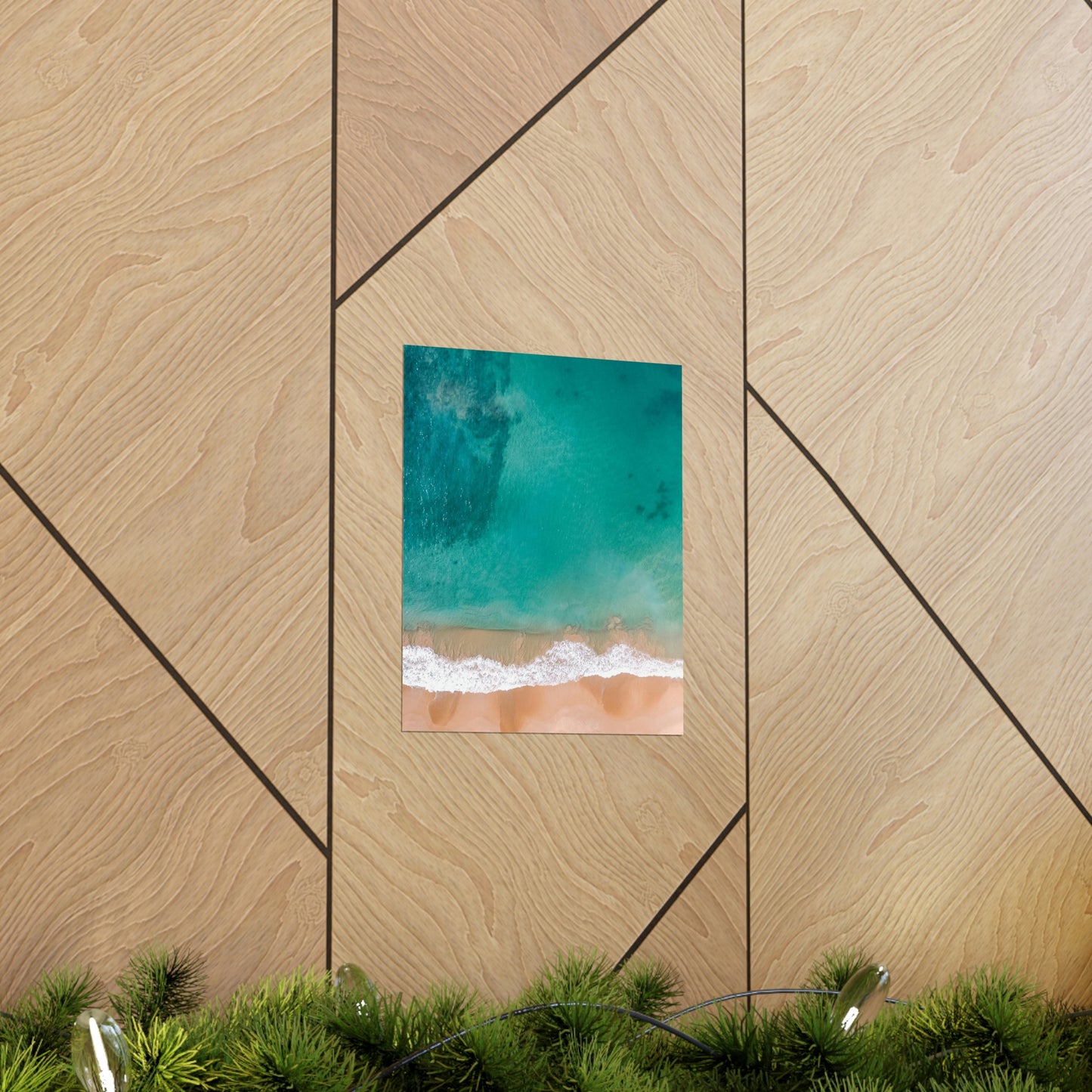 Beach Waves Matte Vertical Posters