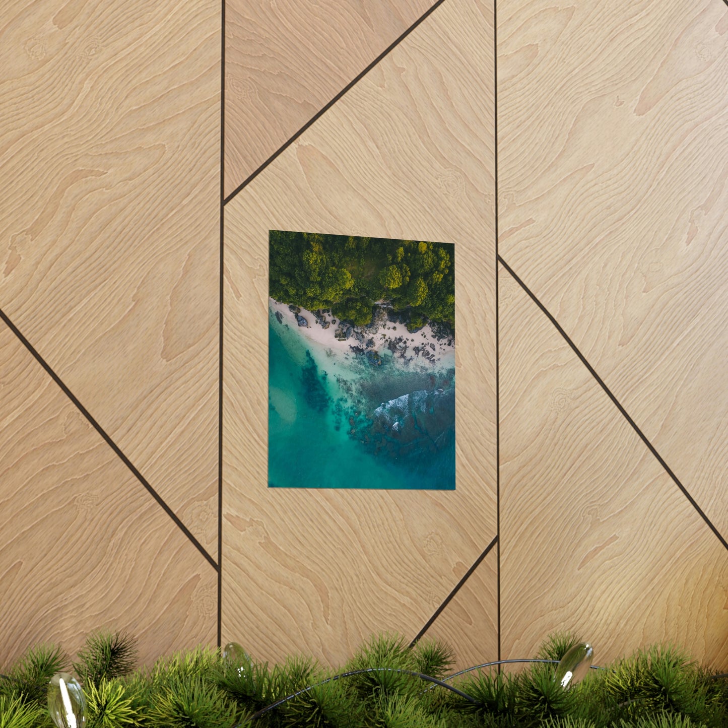 Scenic Beach Waves Premium Matte Poster