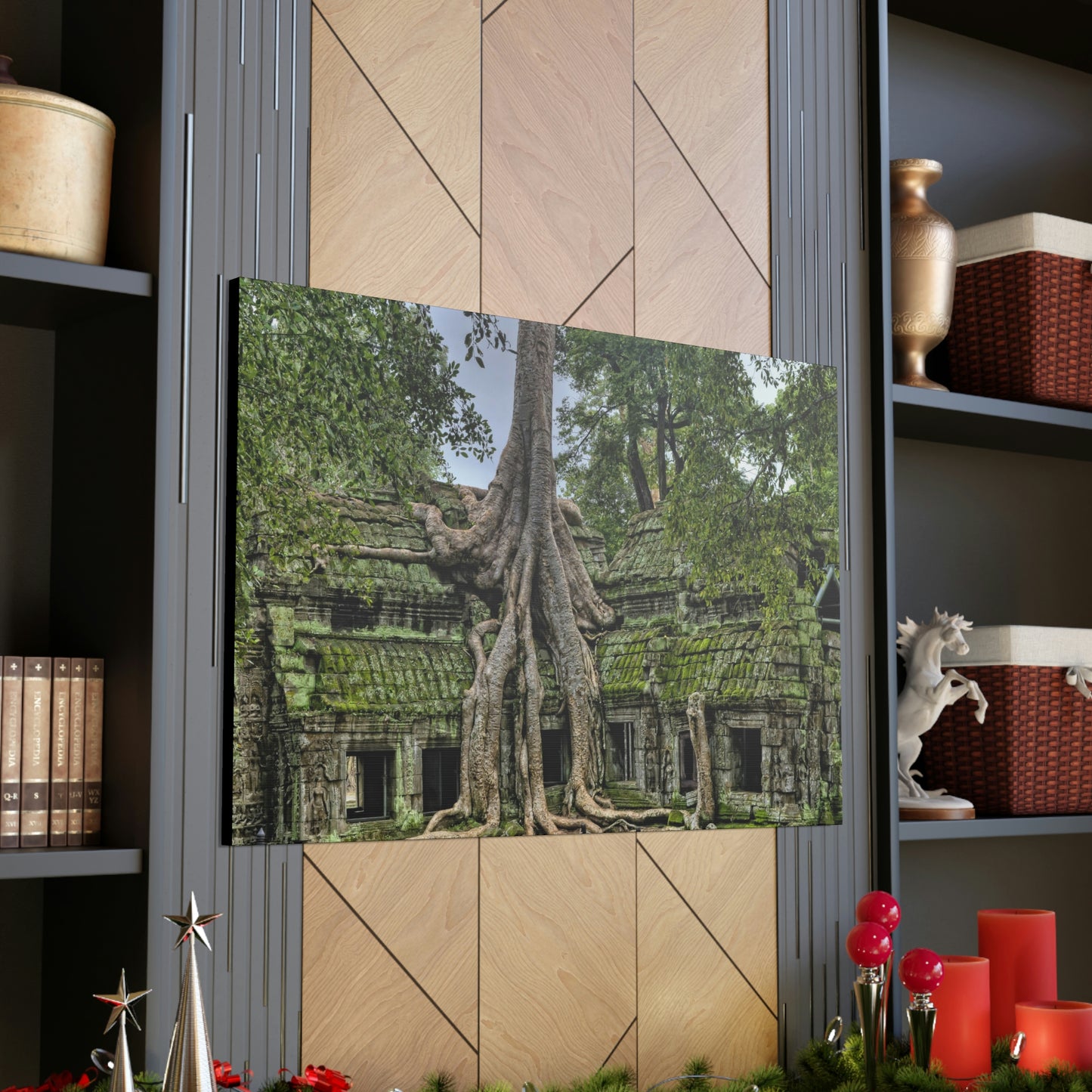 Jungle Temple - nature, trees Canvas Gallery Wraps