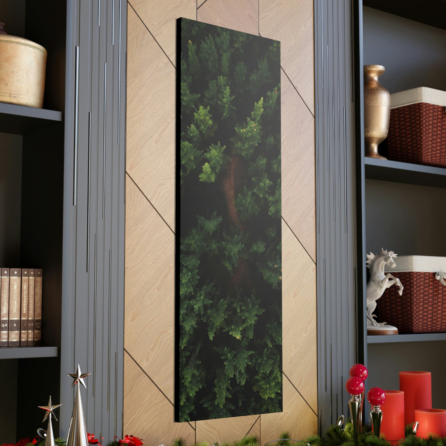 Forest eagle-view - Canvas Gallery Wraps