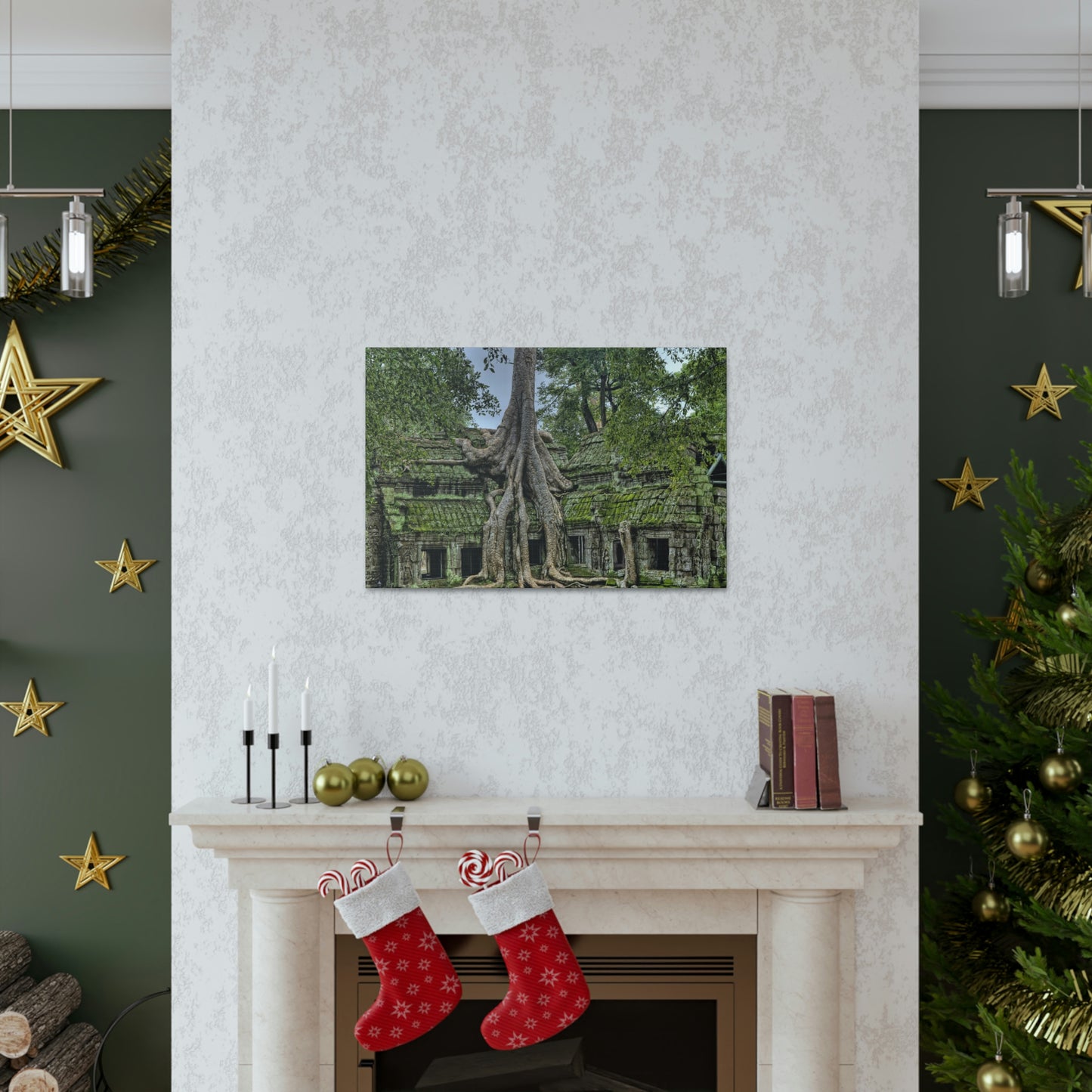 Jungle Temple - nature, trees Canvas Gallery Wraps