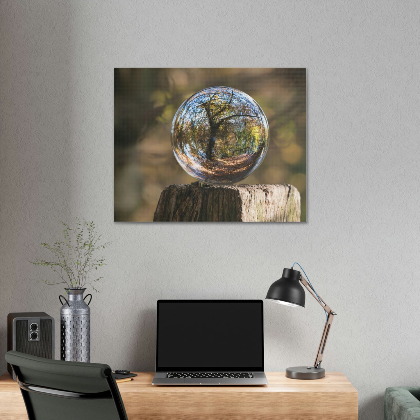 Forest, Globe, Trees, Nature, Forest Globe - Polyester Canvas
