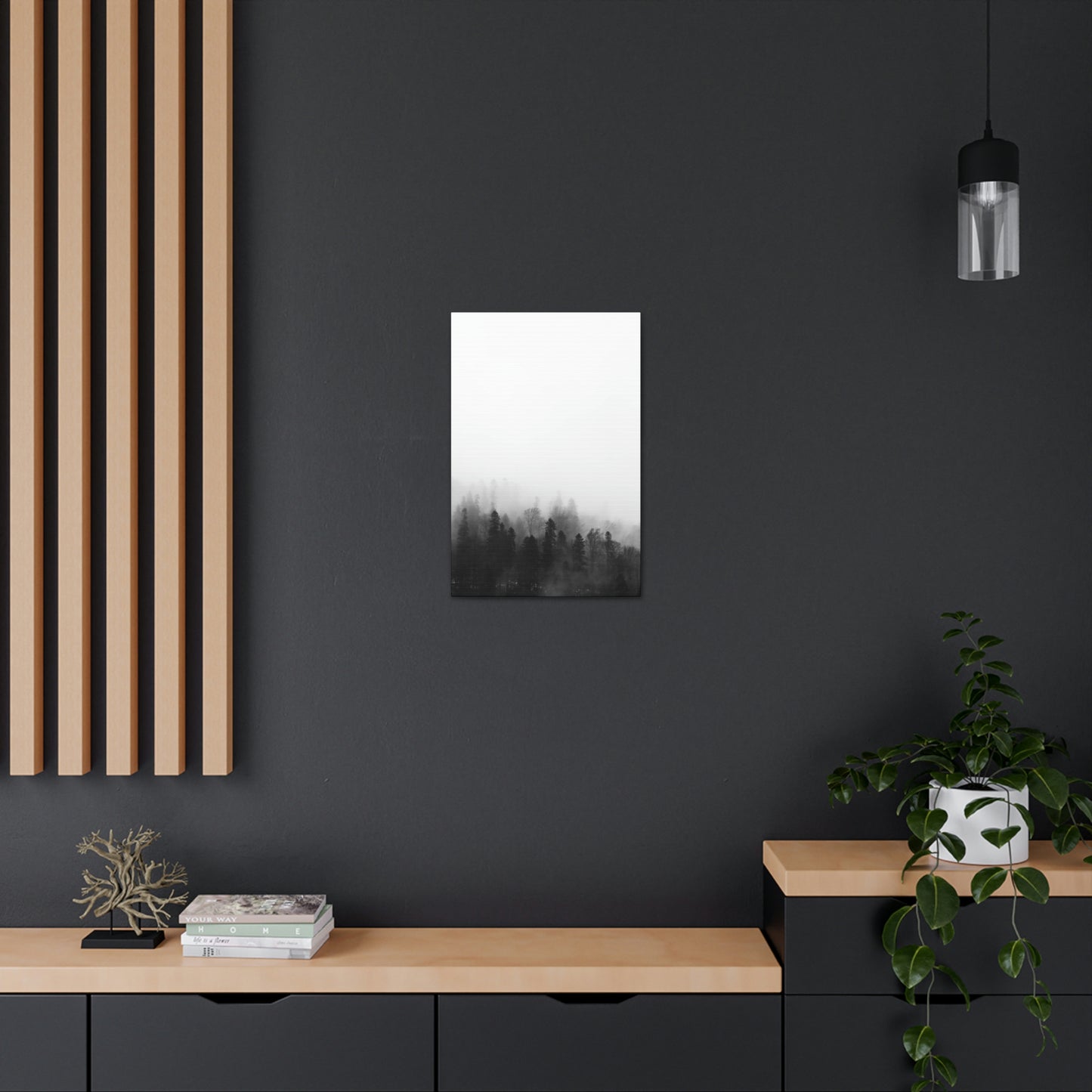 B&W Forest - Canvas Gallery Wraps