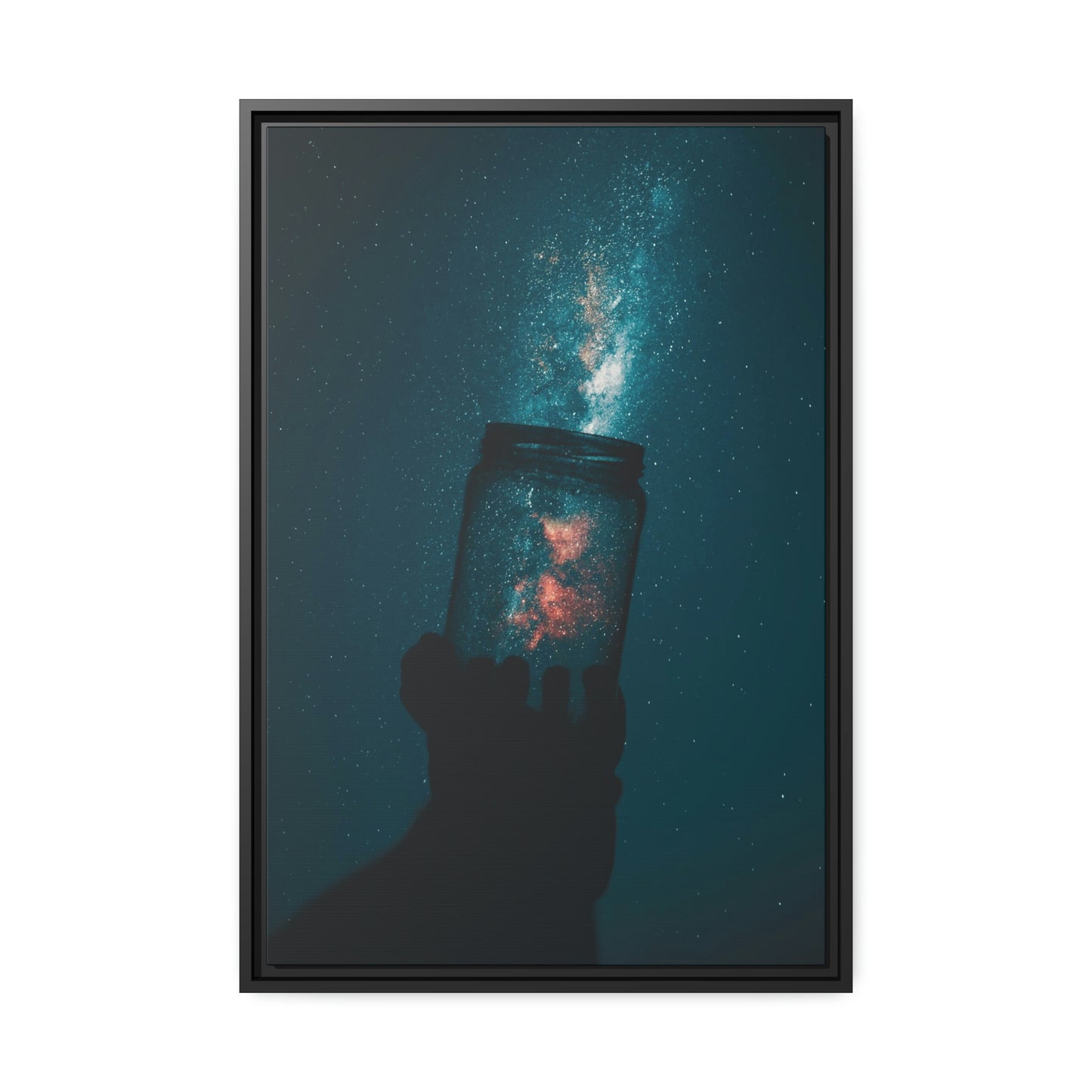Star Catcher - Matte Canvas, Black Frame