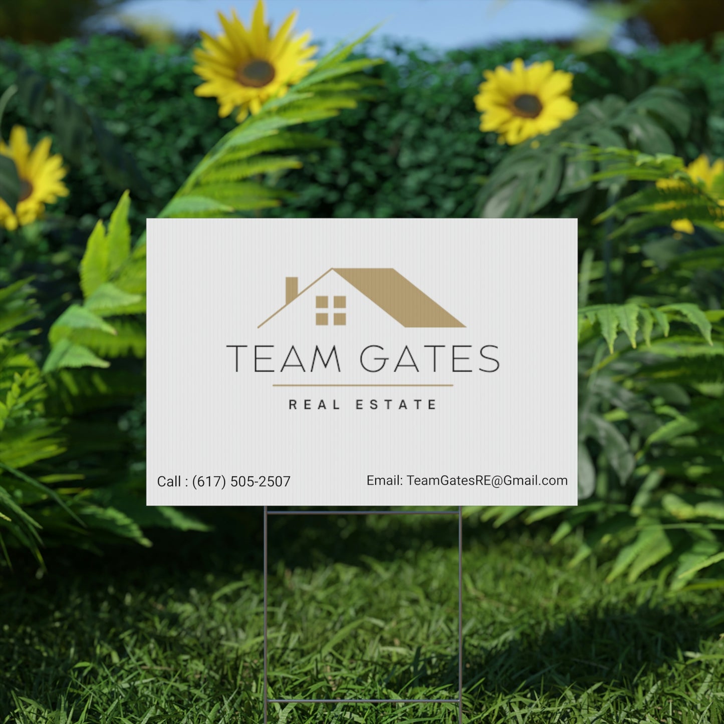 Team Gates - Plastic Yard Sign
