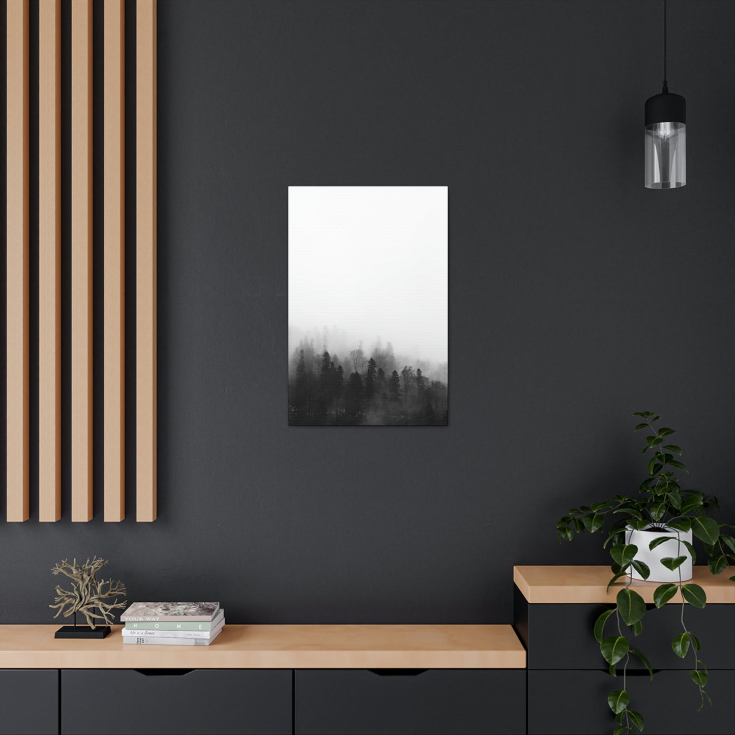 B&W Forest - Canvas Gallery Wraps