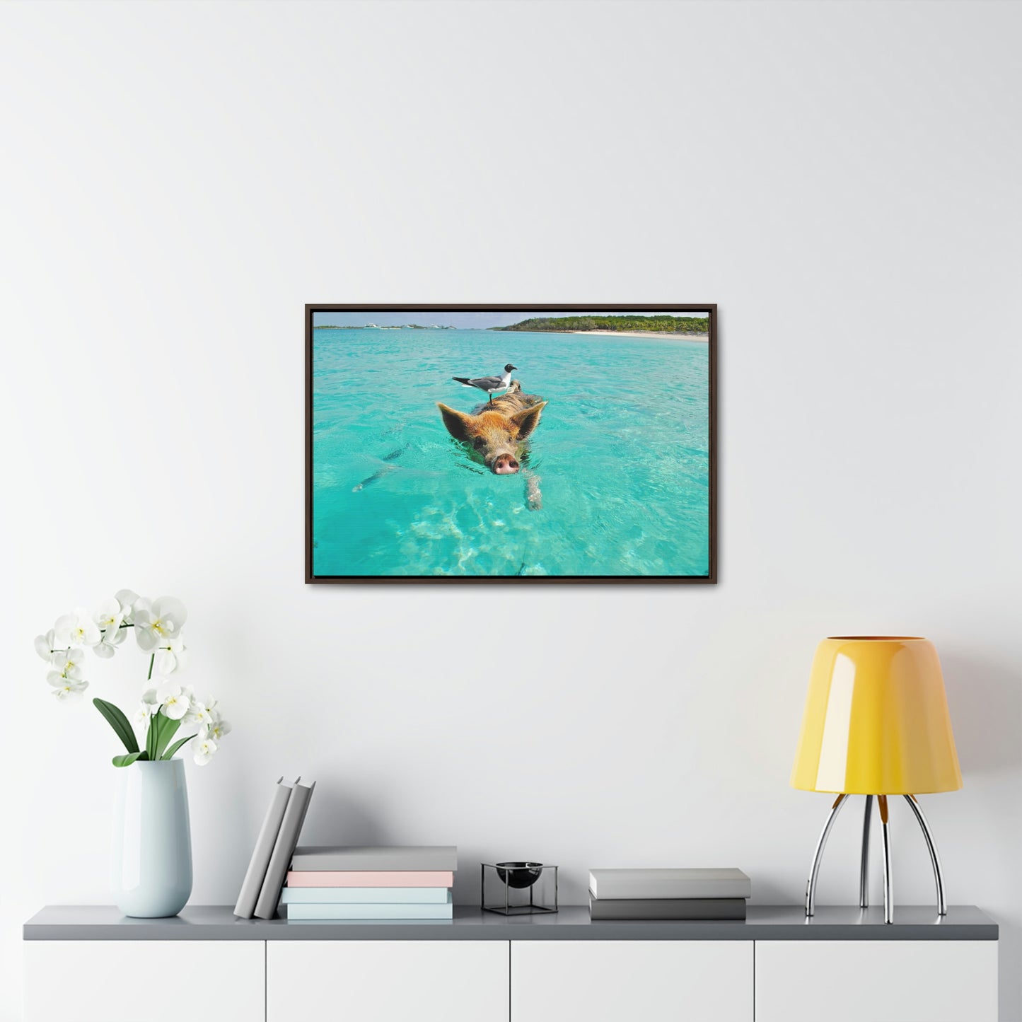 Ocean hog - Gallery Canvas Wraps, Horizontal Frame