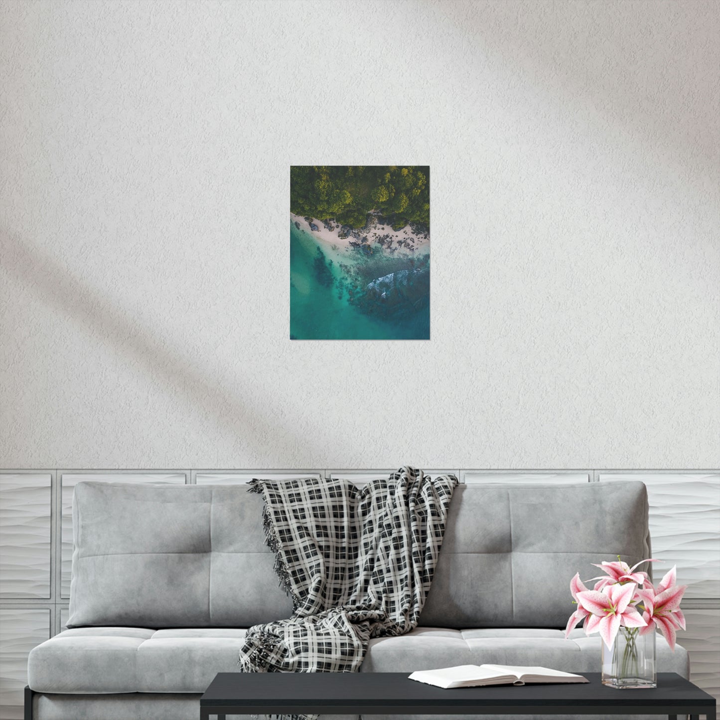 Scenic Beach Waves Premium Matte Poster