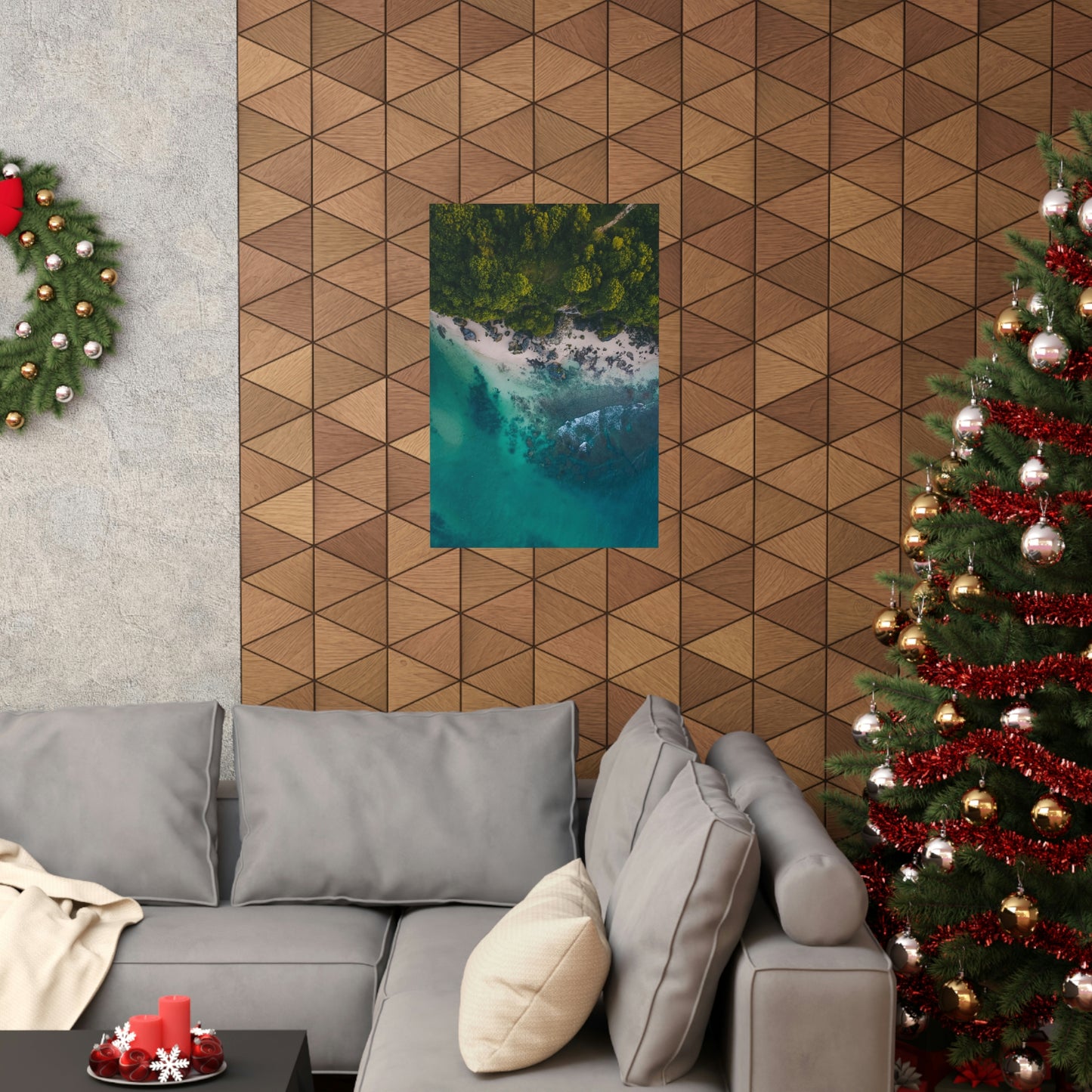 Scenic Beach Waves Premium Matte Poster