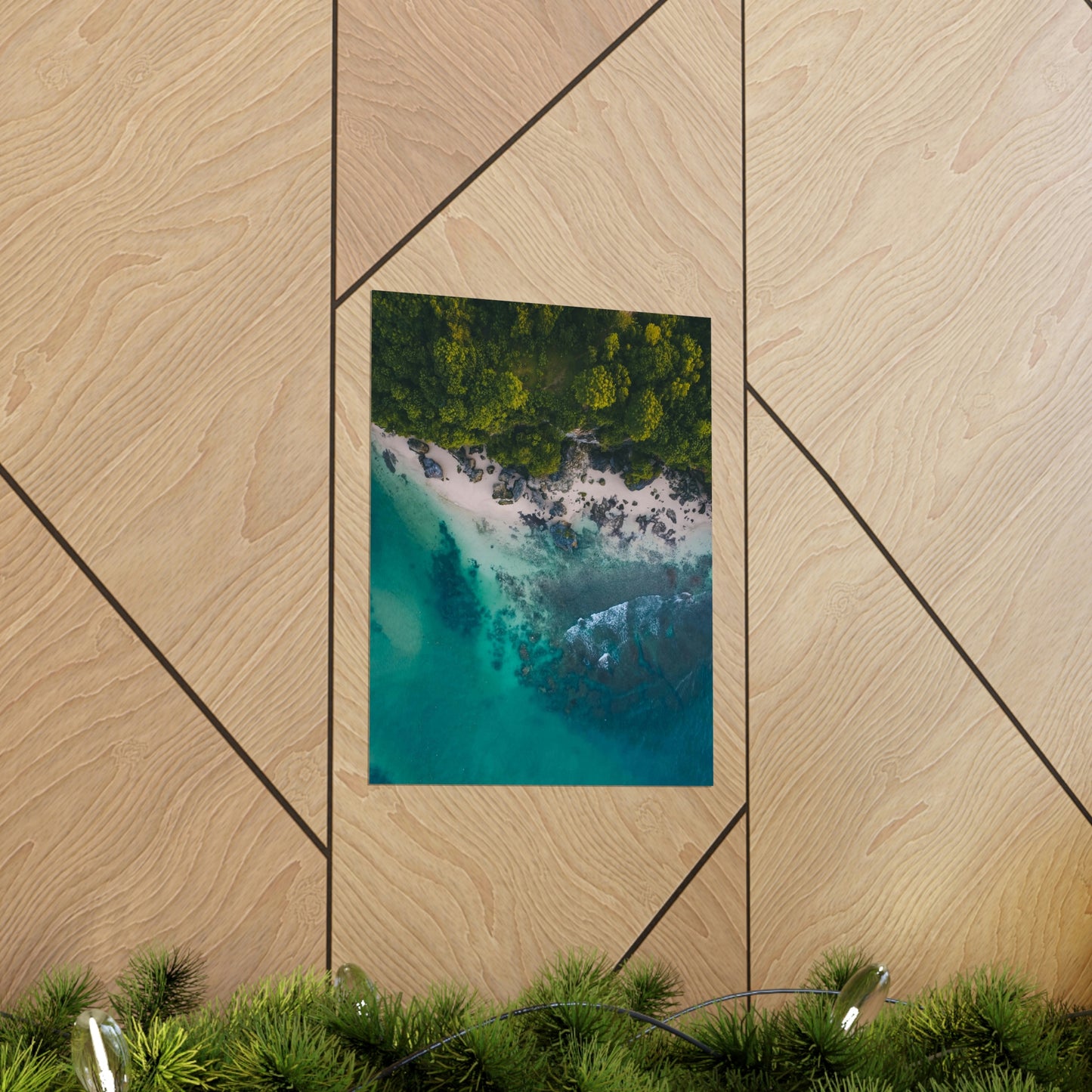 Scenic Beach Waves Premium Matte Poster