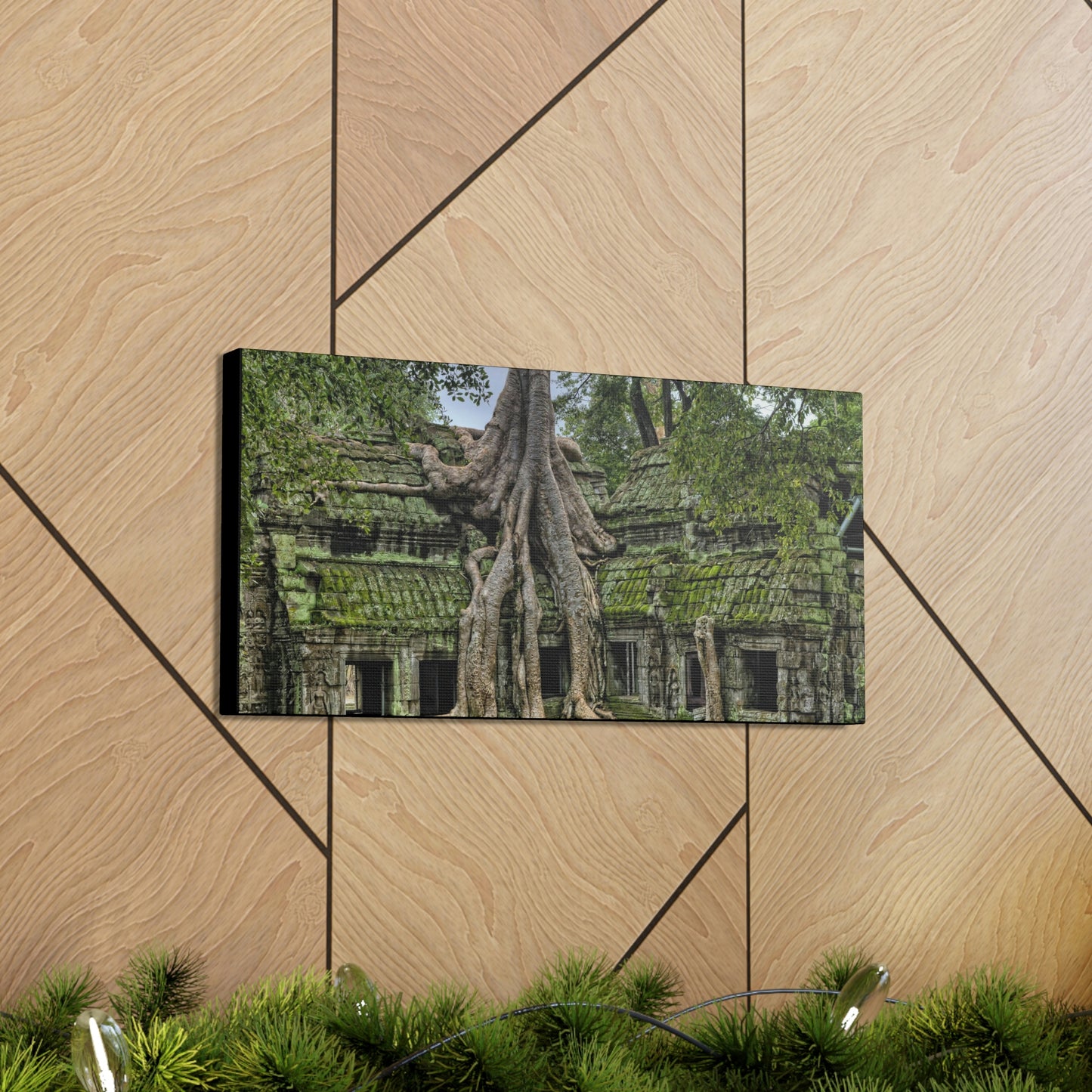 Jungle Temple - nature, trees Canvas Gallery Wraps