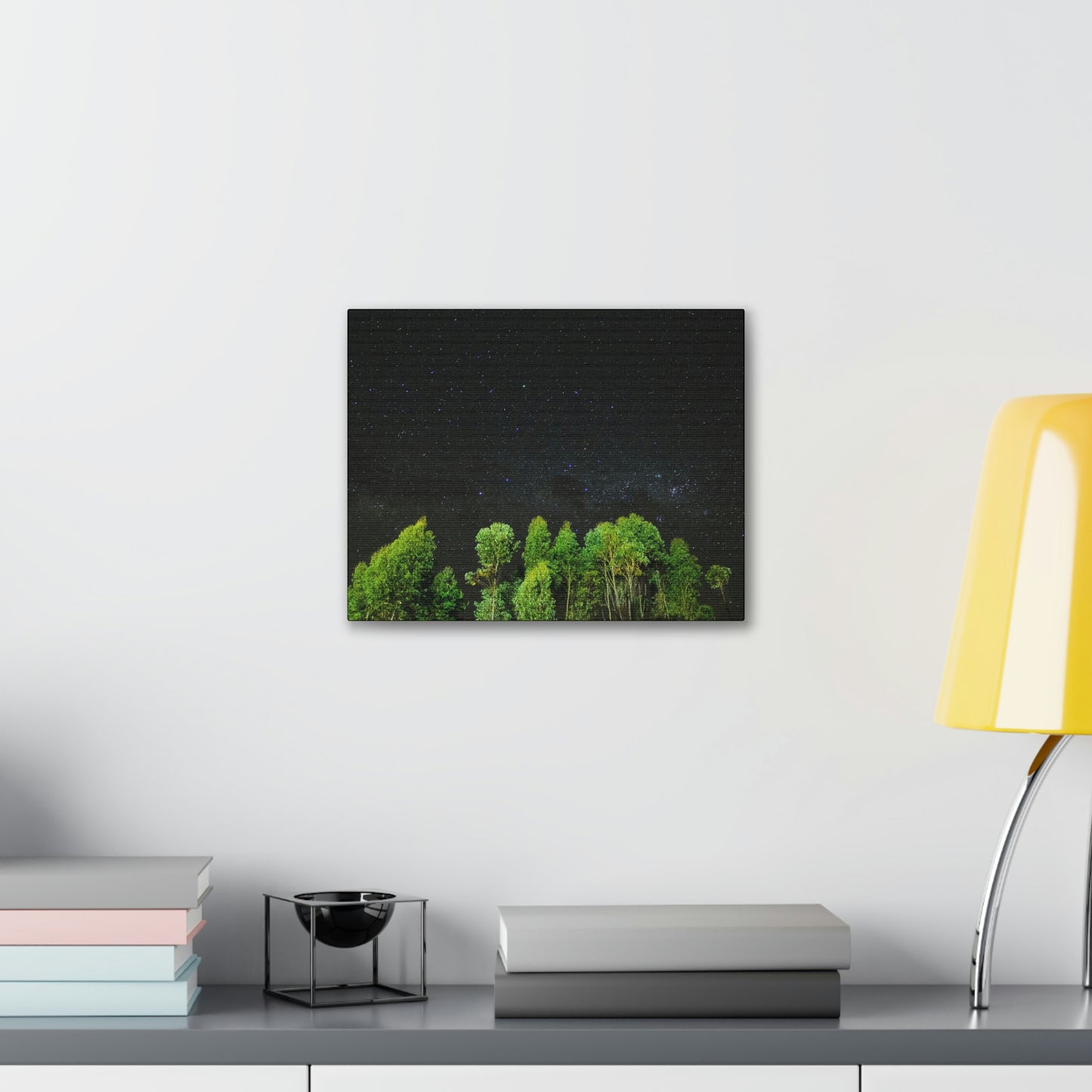 Starry Forest - Star, Forest, Nature - Canvas Gallery Wraps