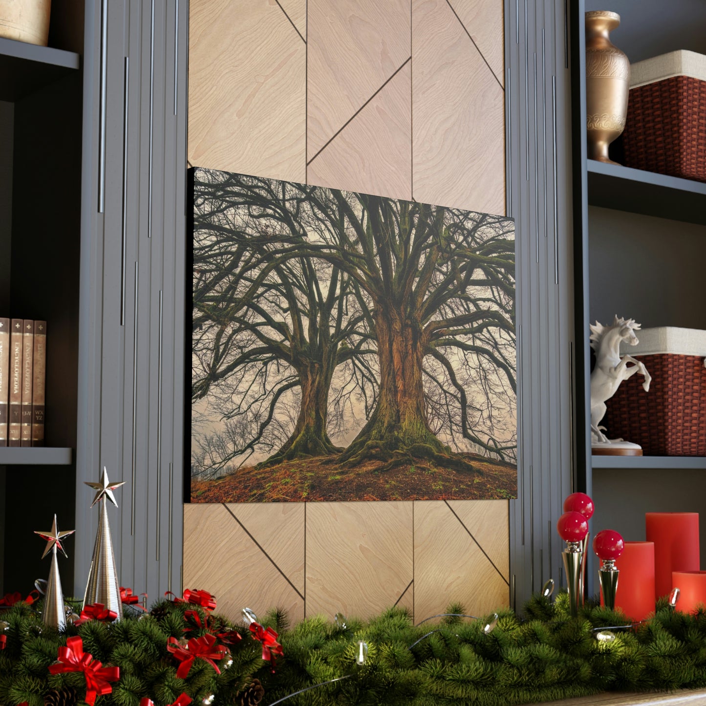 Dark Trees - Nature, Trees, Dark Canvas Gallery Wraps