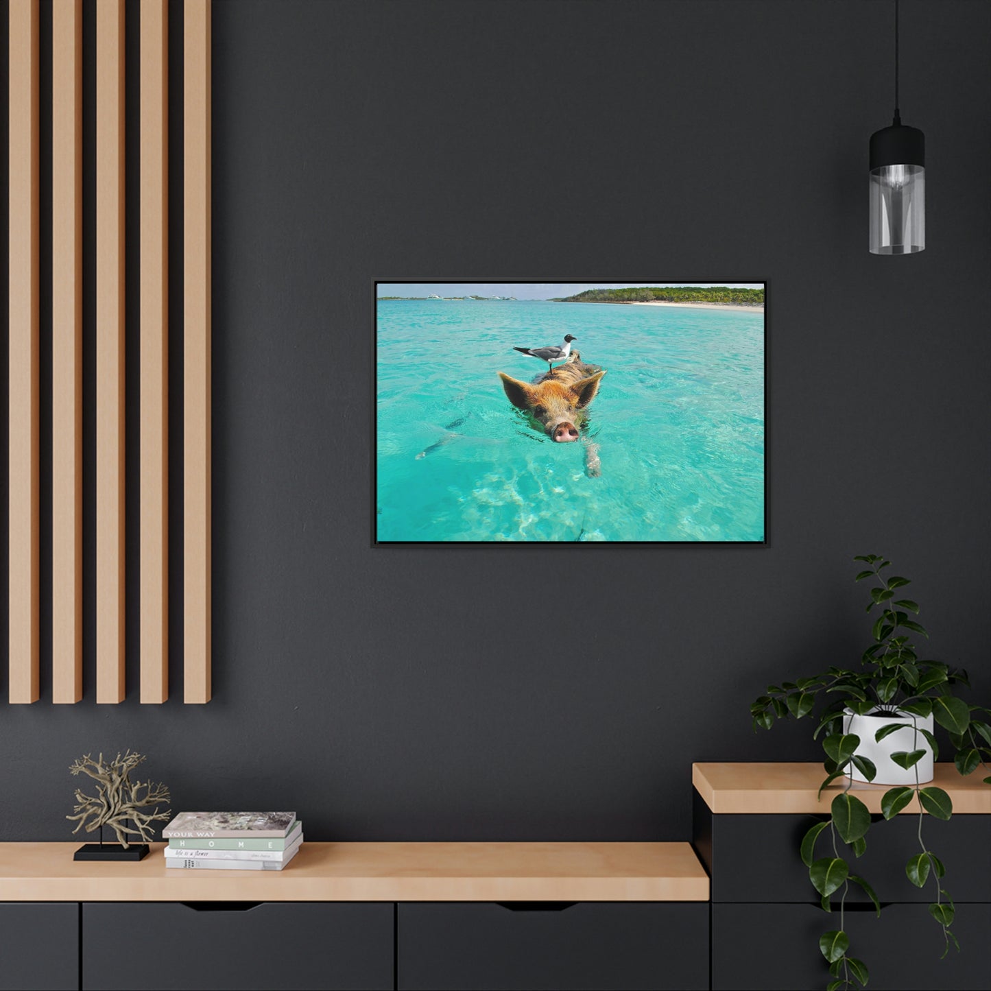 Ocean hog - Gallery Canvas Wraps, Horizontal Frame
