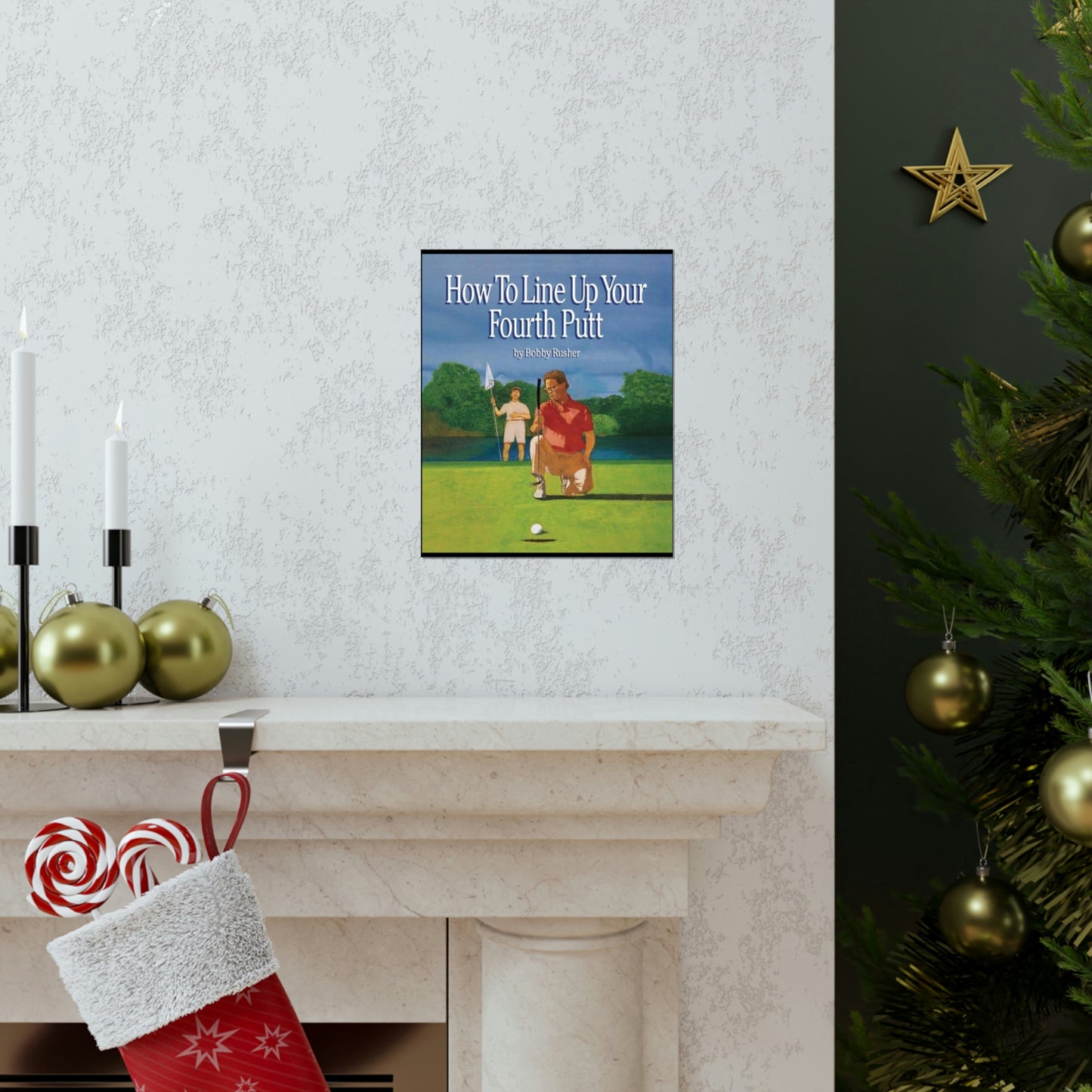How to Line Up Your fourth Putt - Matte Vertical Posters