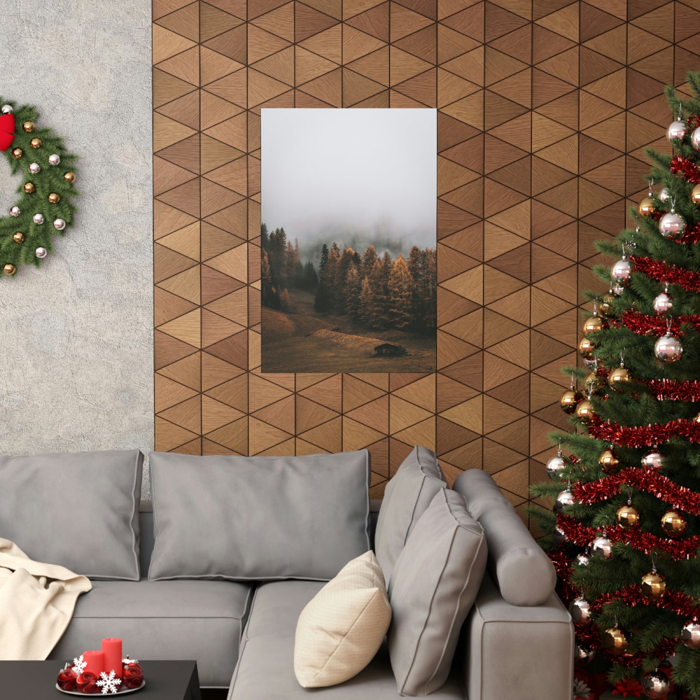 Smokey Mountains, Forest, Fog - Premium Matte Vertical Posters