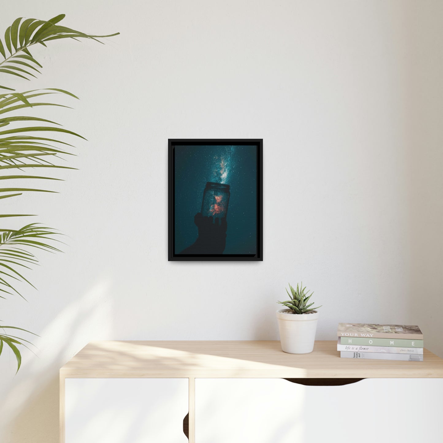 Star Catcher - Matte Canvas, Black Frame