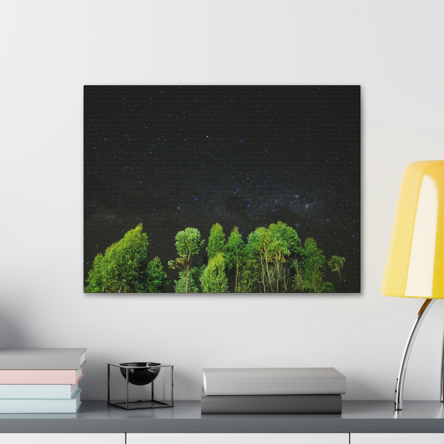 Starry Forest - Star, Forest, Nature - Canvas Gallery Wraps