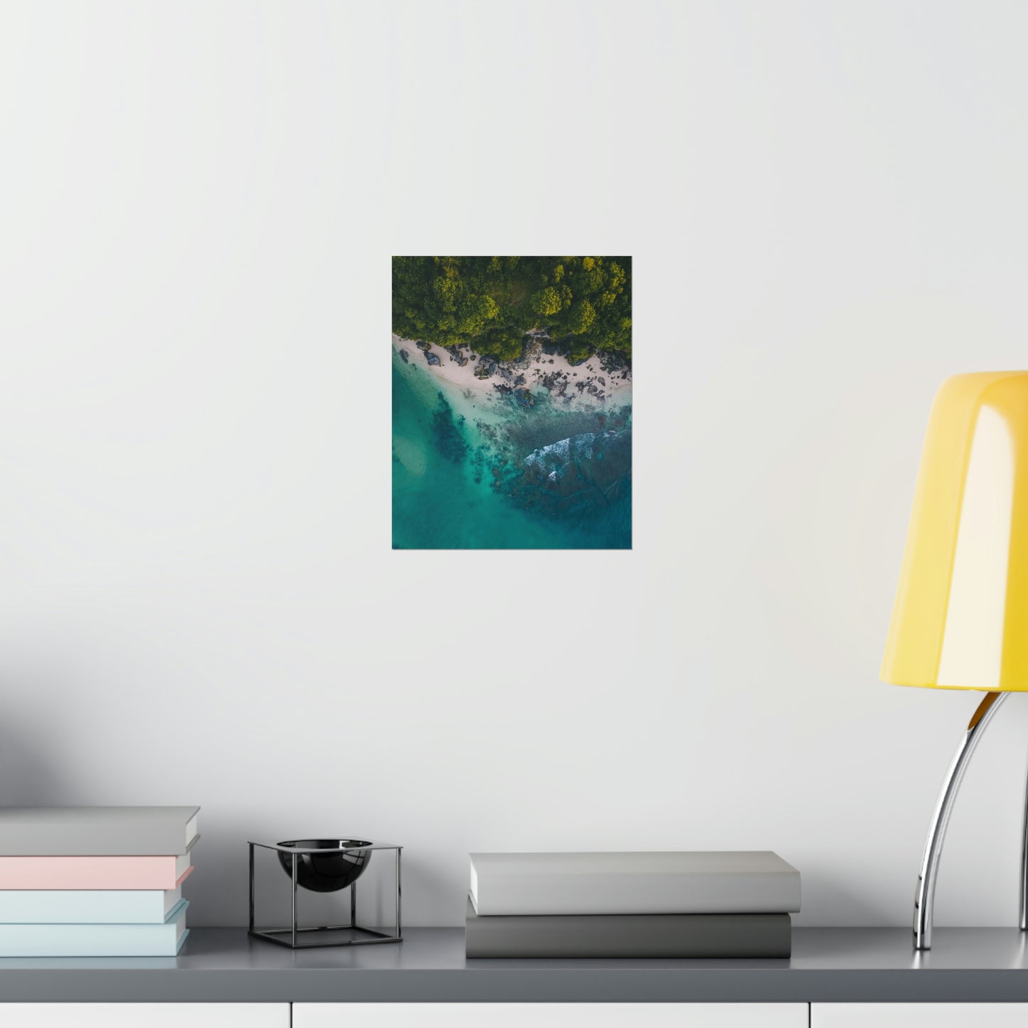 Scenic Beach Waves Premium Matte Poster