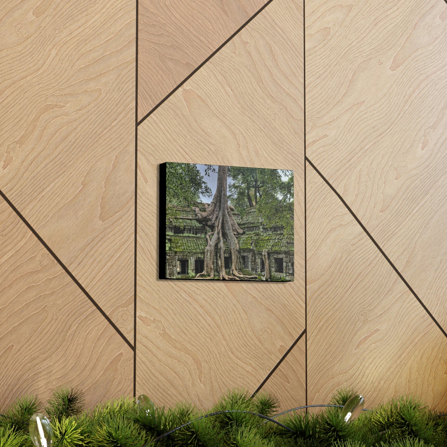 Jungle Temple - nature, trees Canvas Gallery Wraps