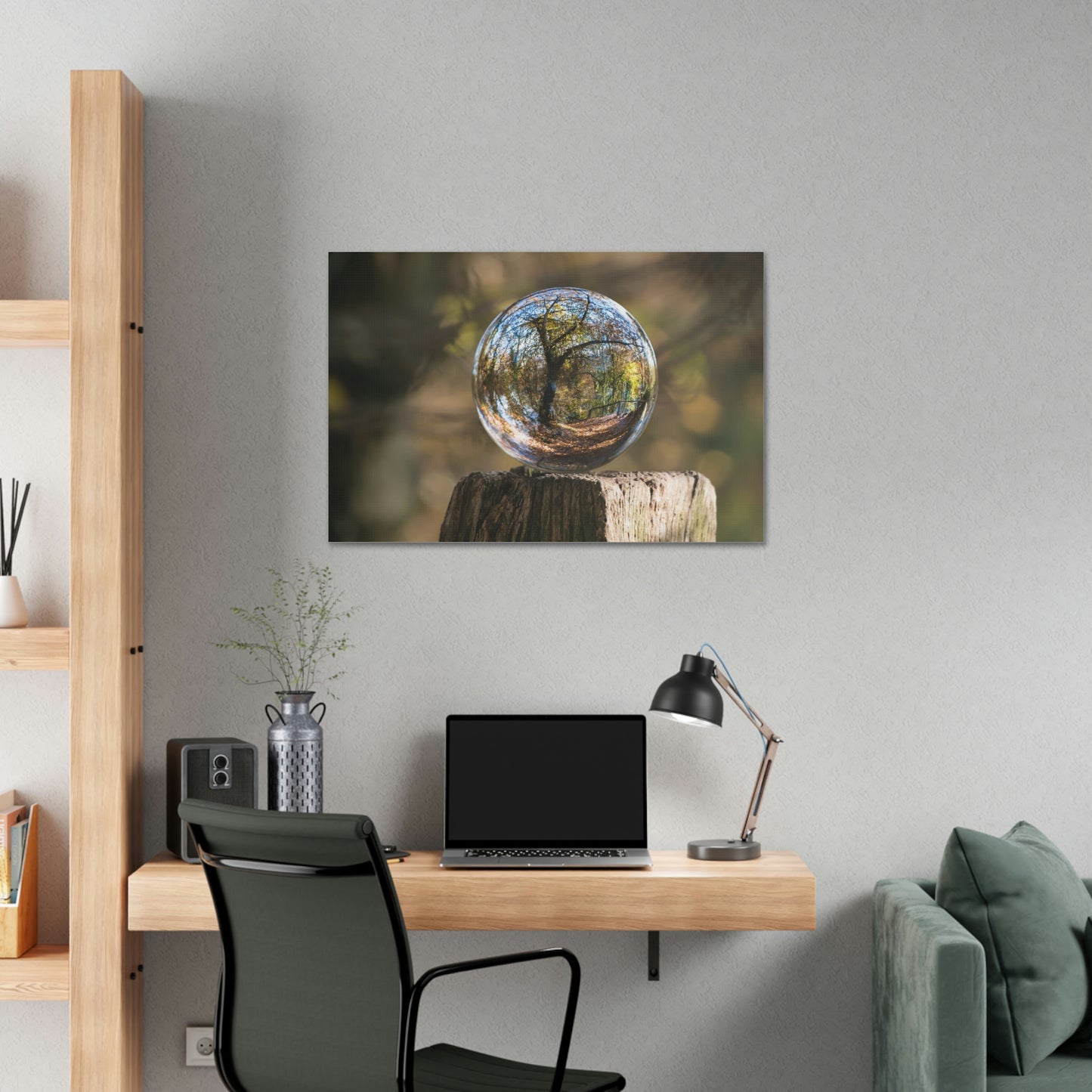 Forest, Globe, Trees, Nature, Forest Globe - Polyester Canvas