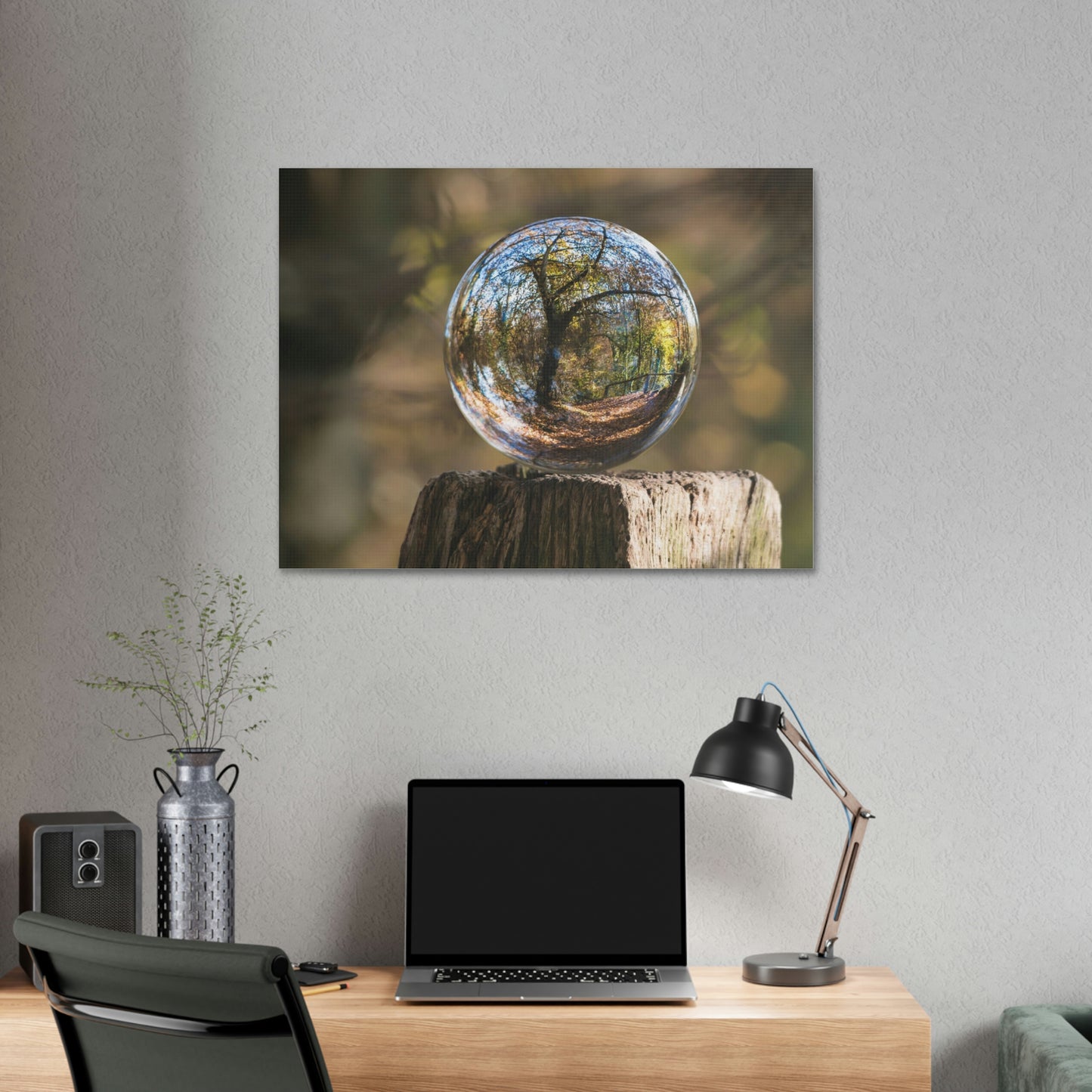 Forest, Globe, Trees, Nature, Forest Globe - Polyester Canvas