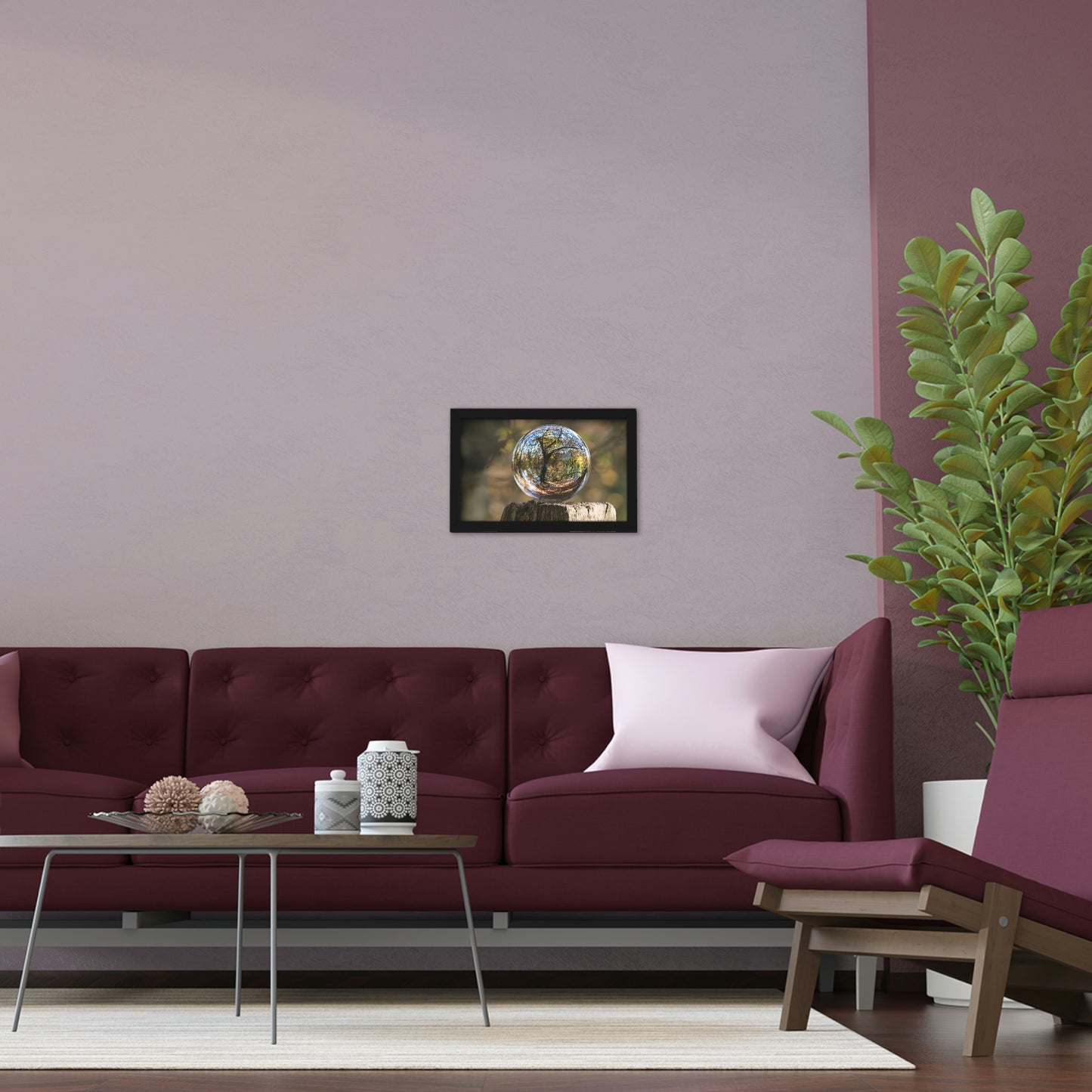Forest Globe - Framed Poster, Horizontal