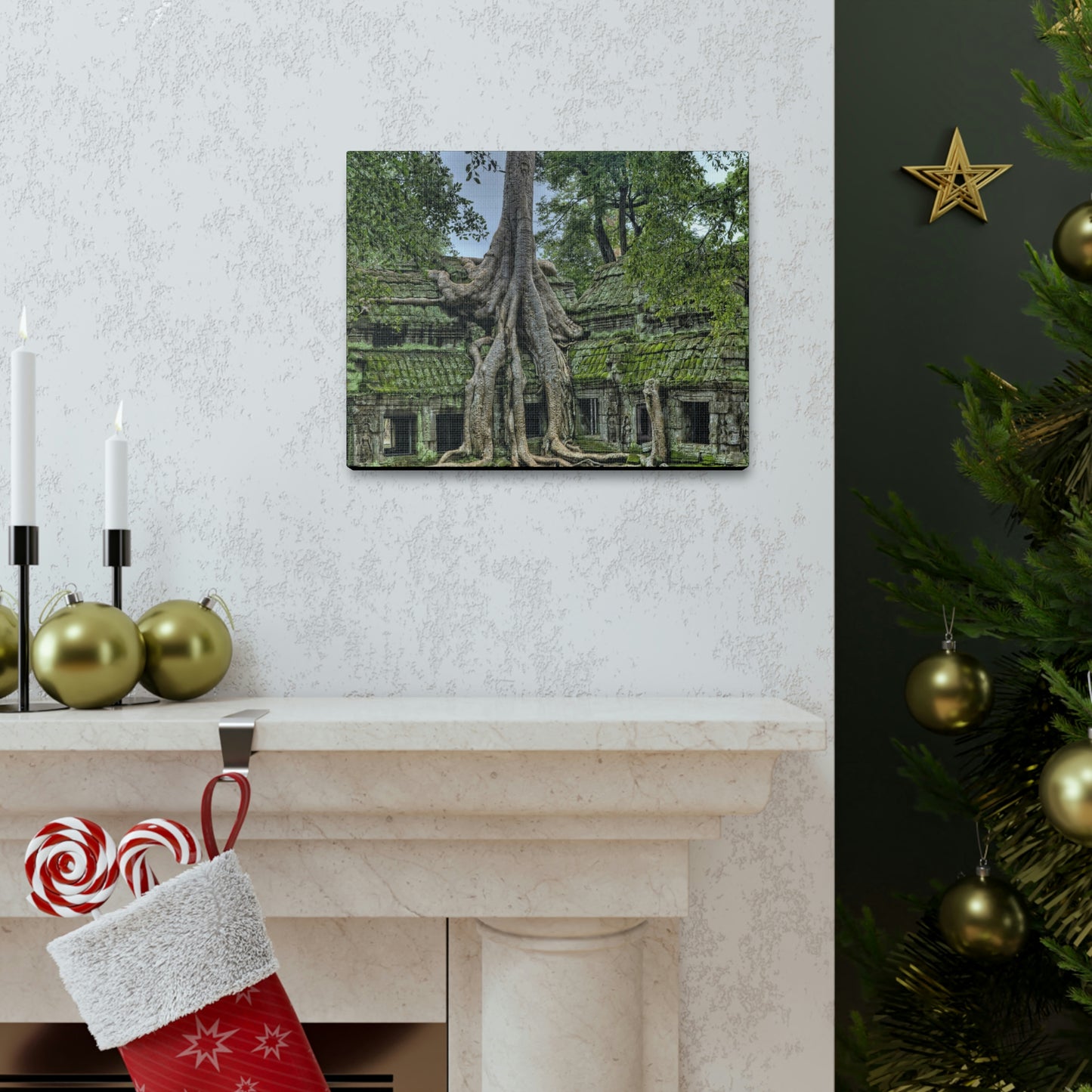 Jungle Temple - nature, trees Canvas Gallery Wraps