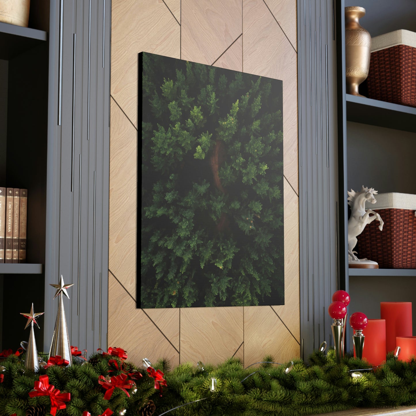 Forest eagle-view - Canvas Gallery Wraps