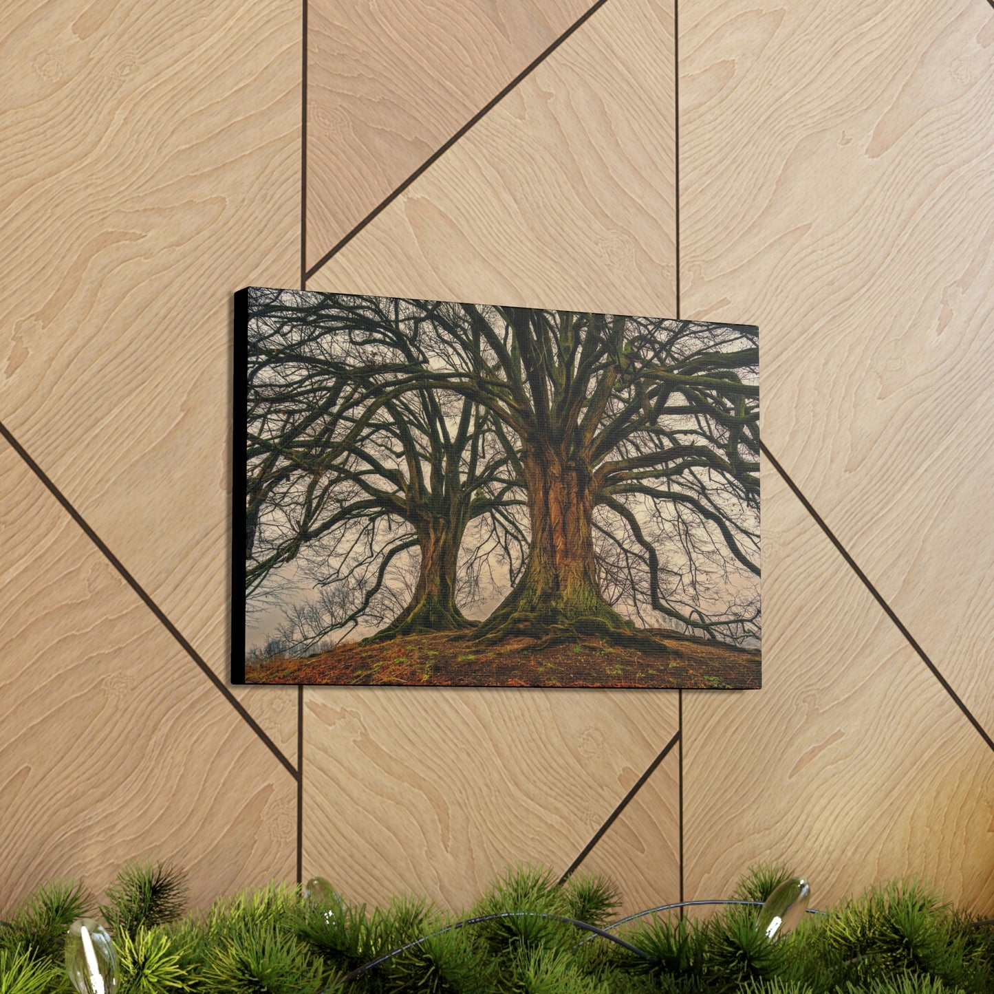 Dark Trees - Nature, Trees, Dark Canvas Gallery Wraps