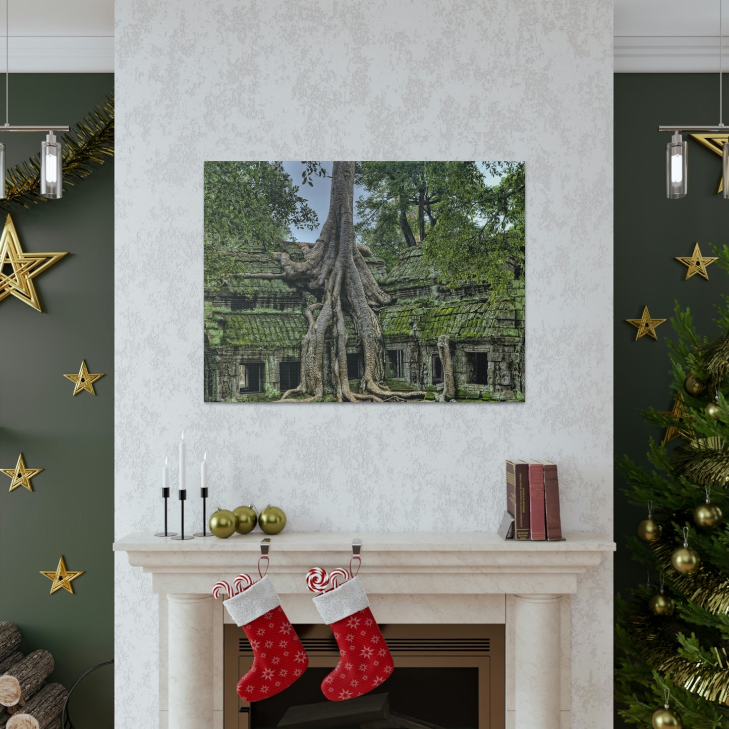 Jungle Temple - nature, trees Canvas Gallery Wraps