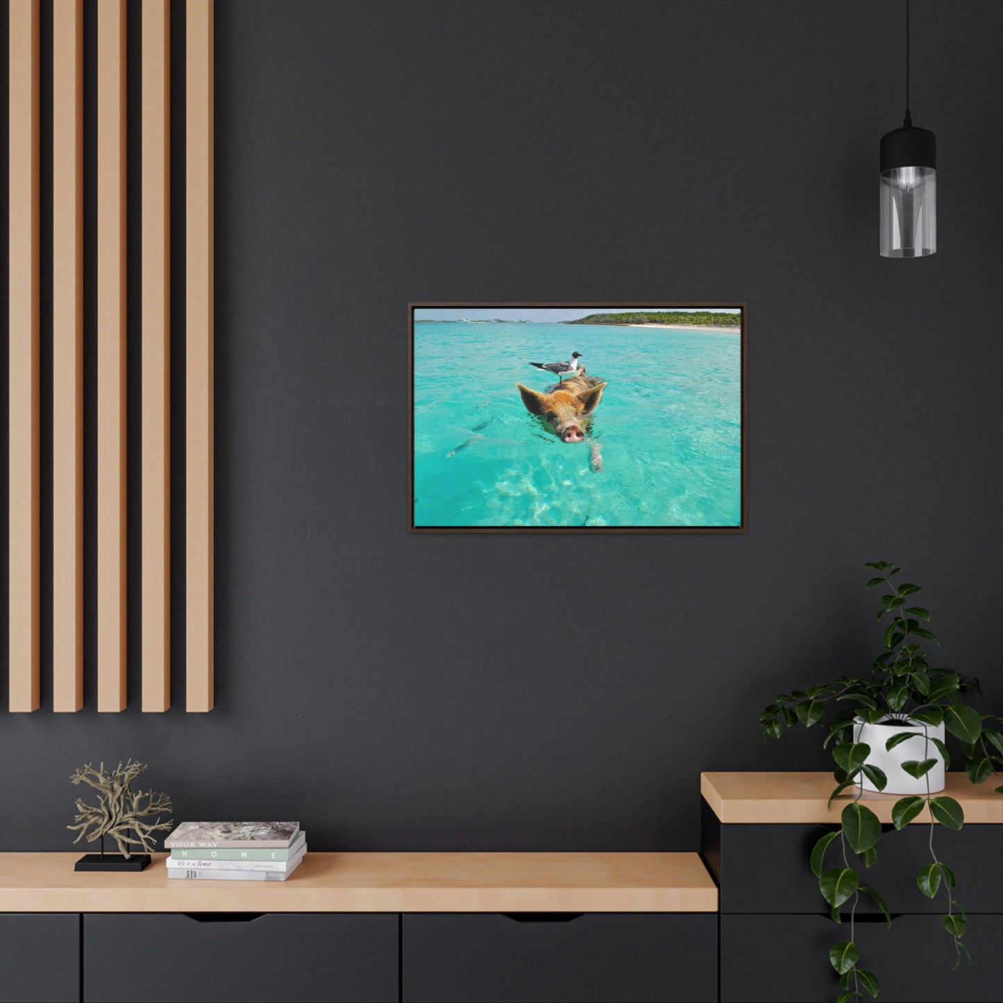 Ocean hog - Gallery Canvas Wraps, Horizontal Frame