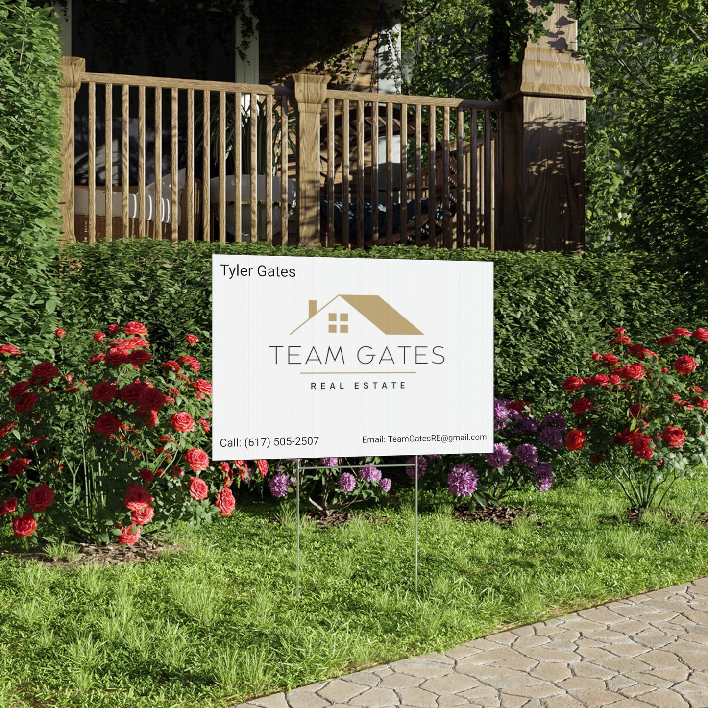 Team Gates - Yard Sign