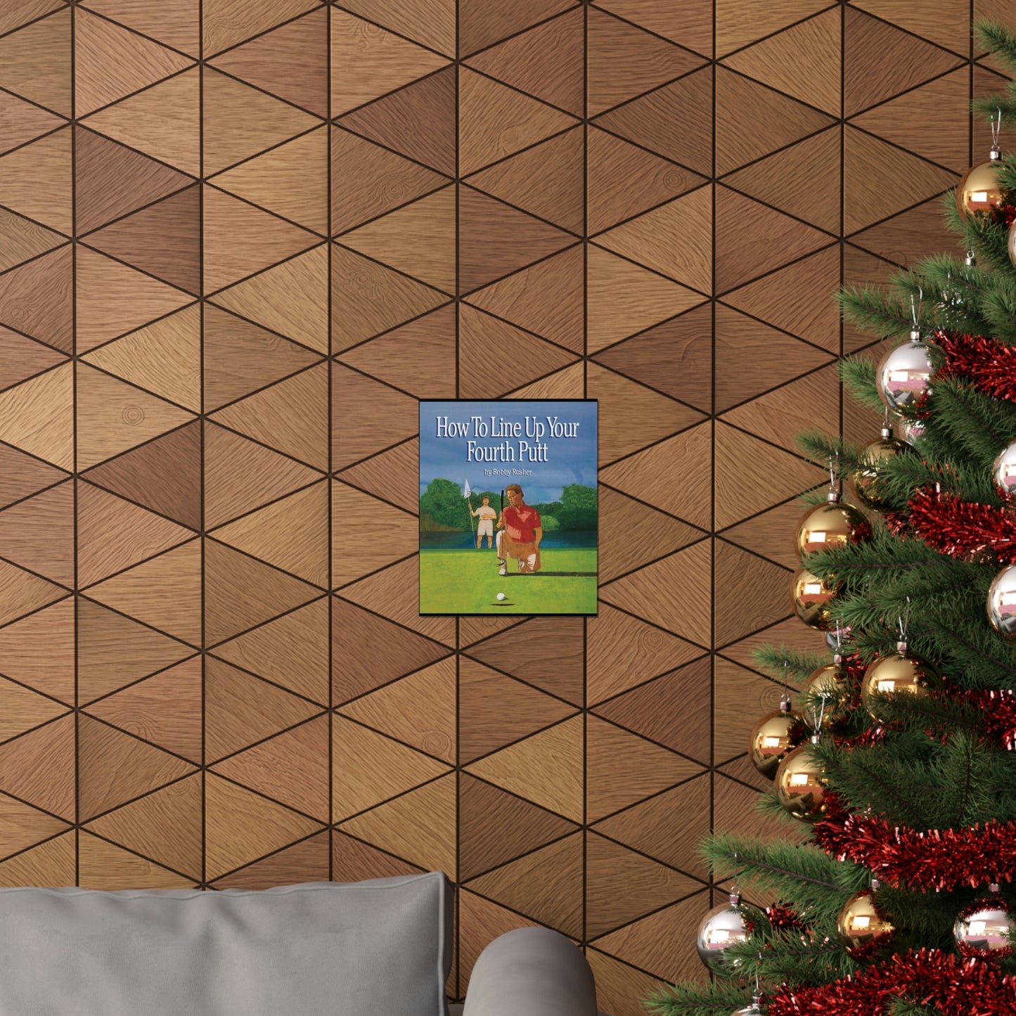 How to Line Up Your fourth Putt - Matte Vertical Posters